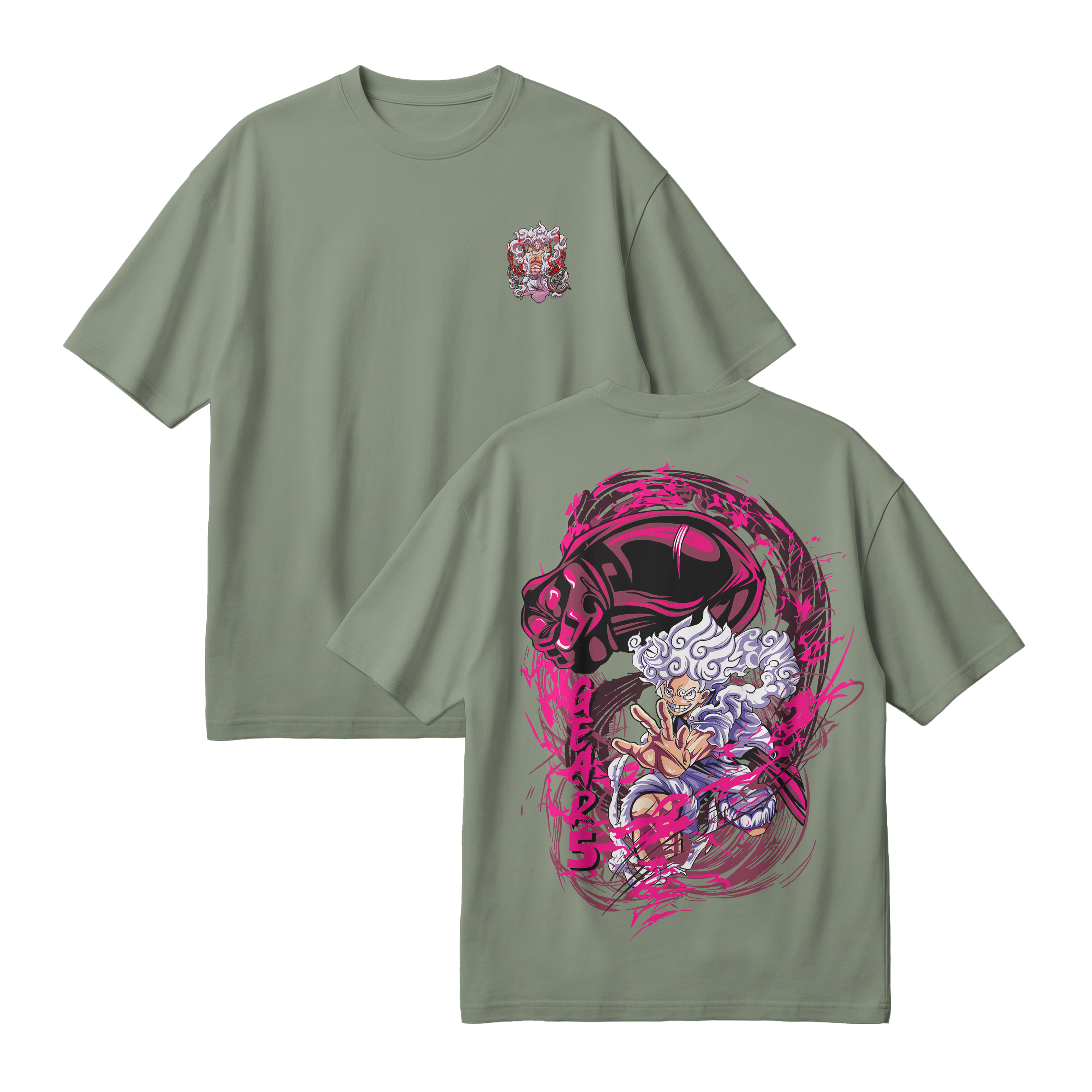 Anime One Piece Monkey D. Luffy Oversized T-Shirt - RZM006