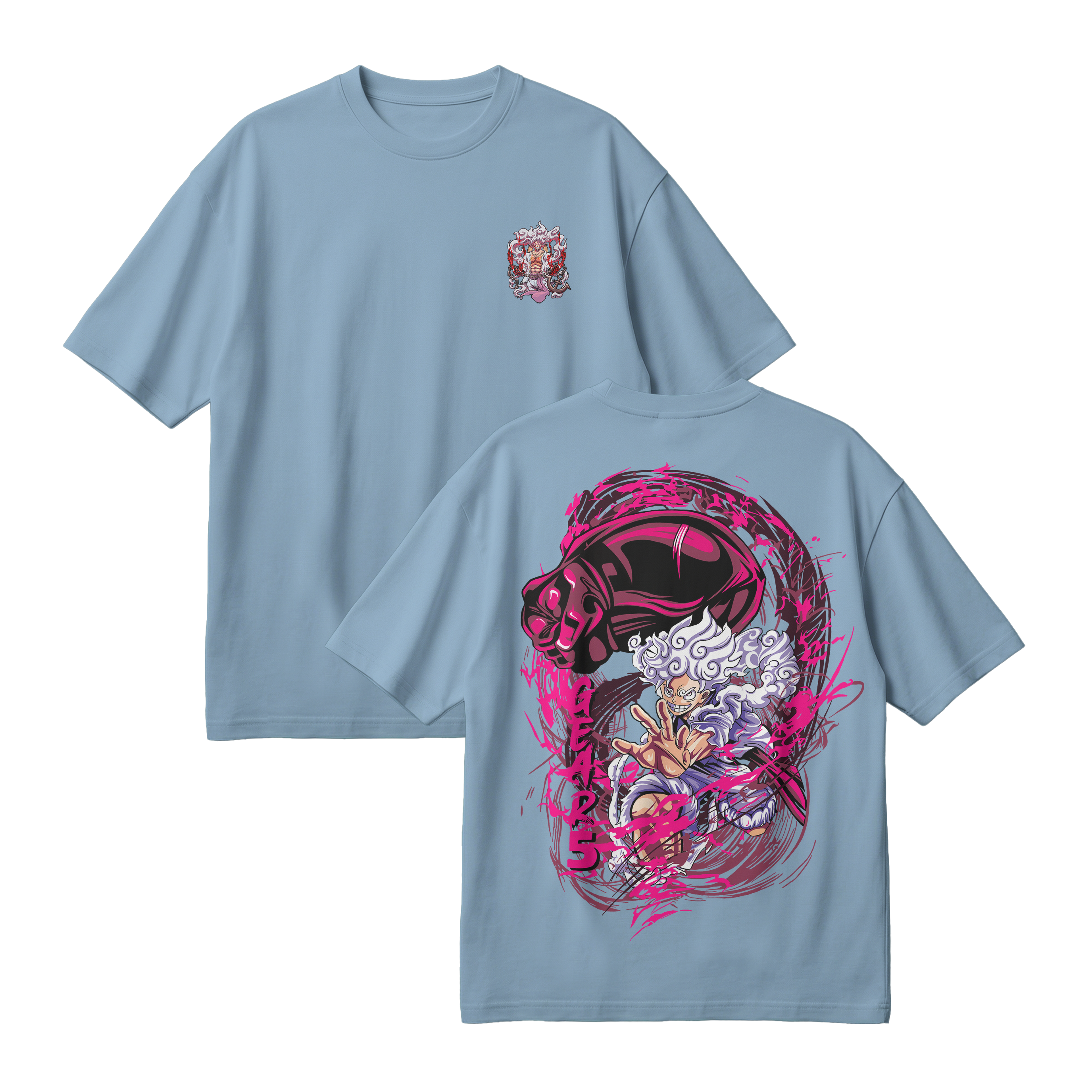 Anime One Piece Monkey D. Luffy Oversized T-Shirt - RZM006