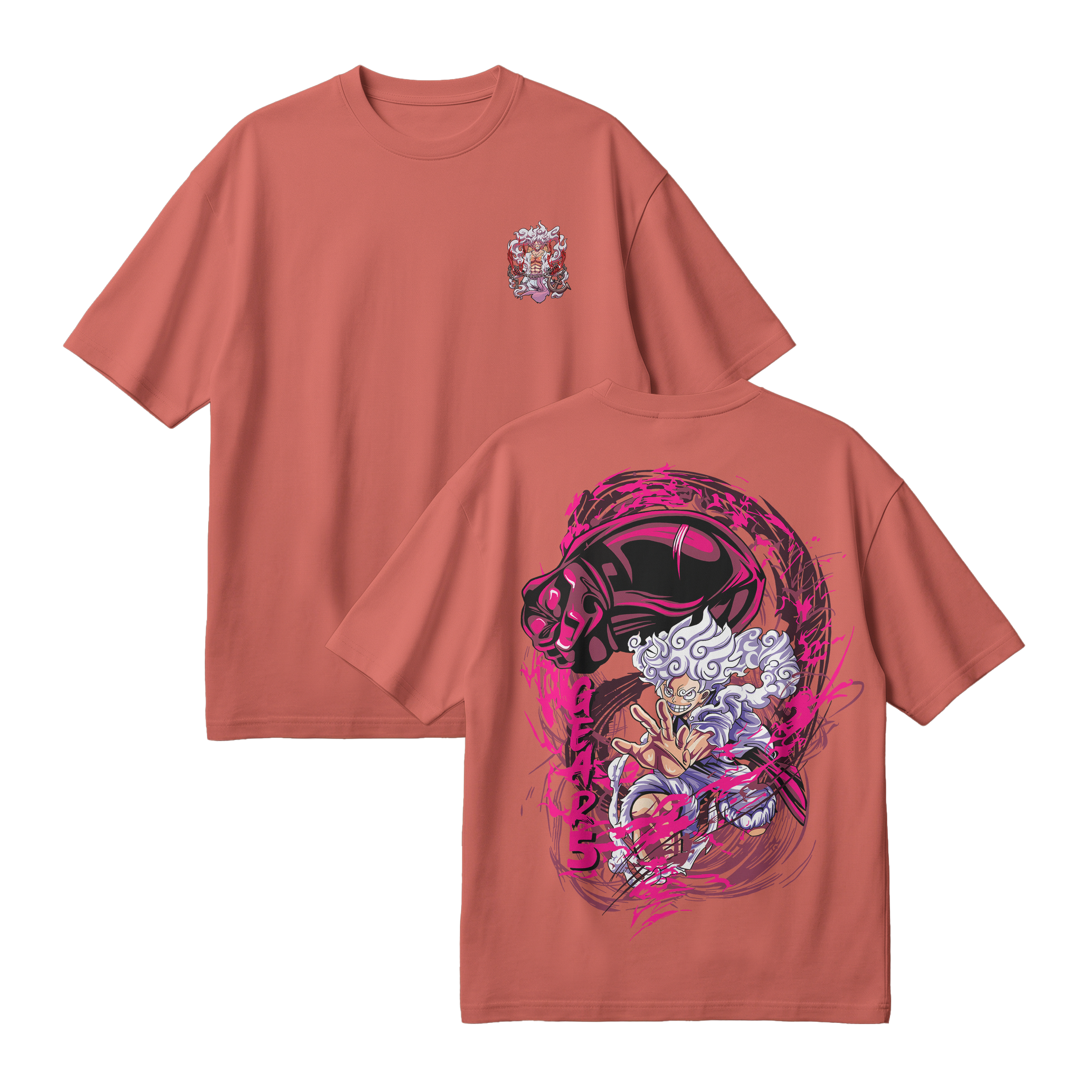 Anime One Piece Monkey D. Luffy Oversized T-Shirt - RZM006