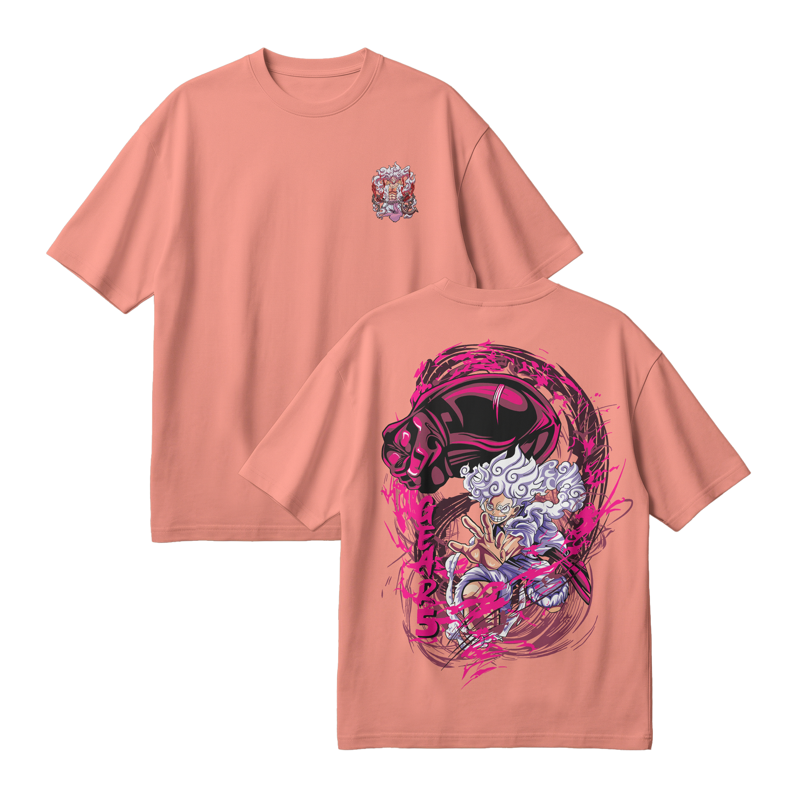 Anime One Piece Monkey D. Luffy Oversized T-Shirt - RZM006
