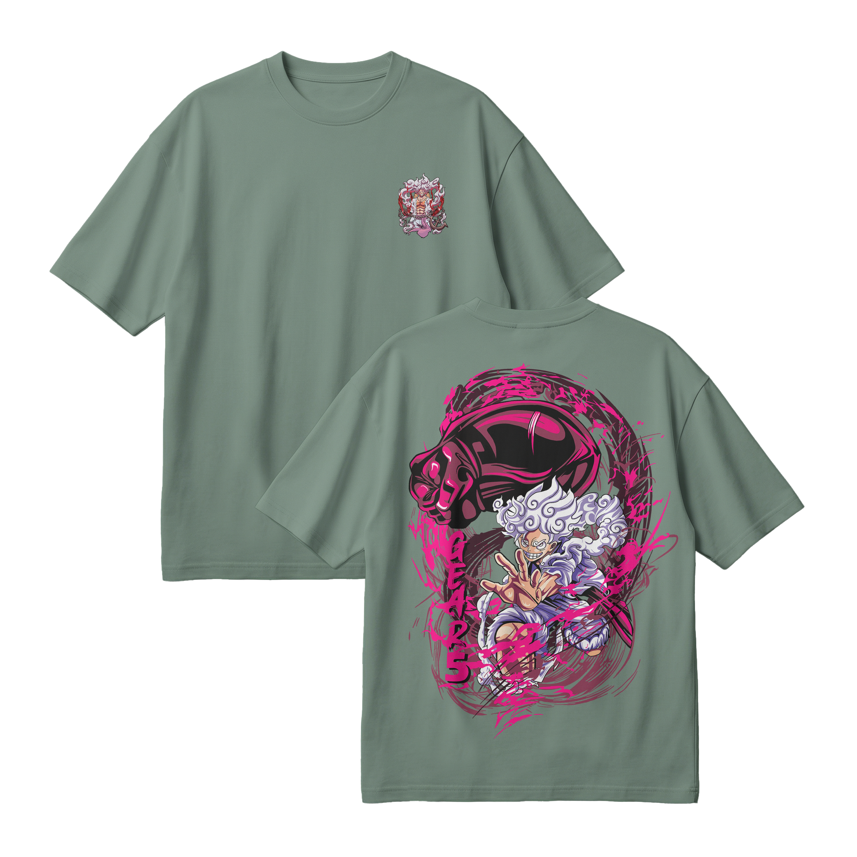 Anime One Piece Monkey D. Luffy Oversized T-Shirt - RZM006