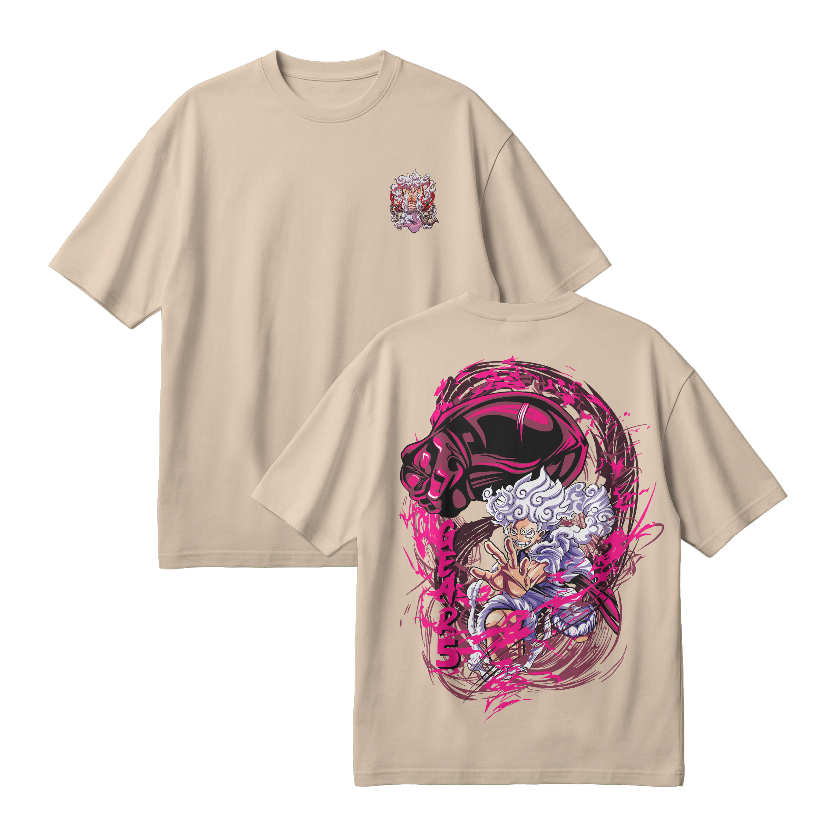 Anime One Piece Monkey D. Luffy Oversized T-Shirt - RZM006