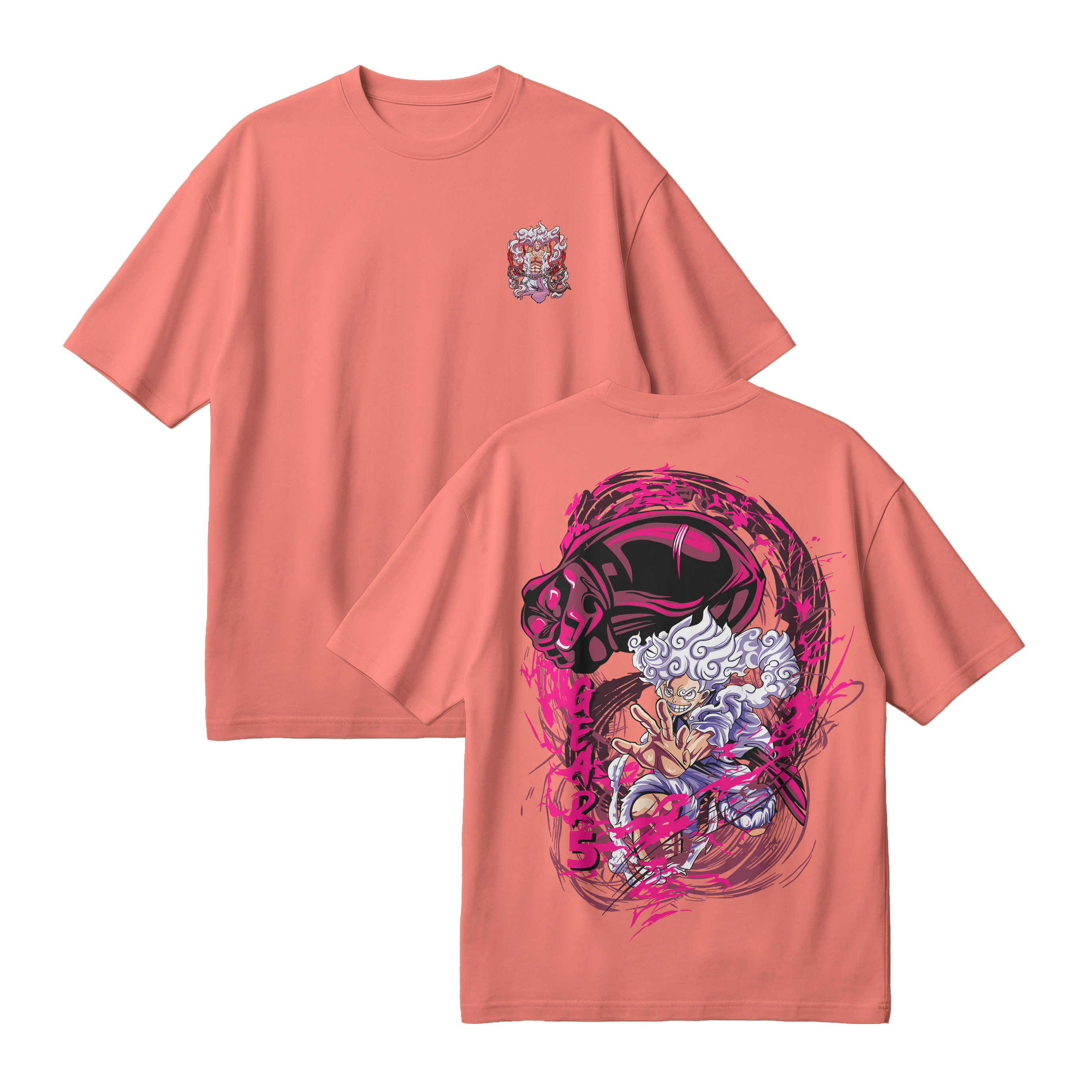 Anime One Piece Monkey D. Luffy Oversized T-Shirt - RZM006