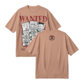 Anime One Piece Wanted Mugiwara Crew Oversized T-Shirt - RZM008