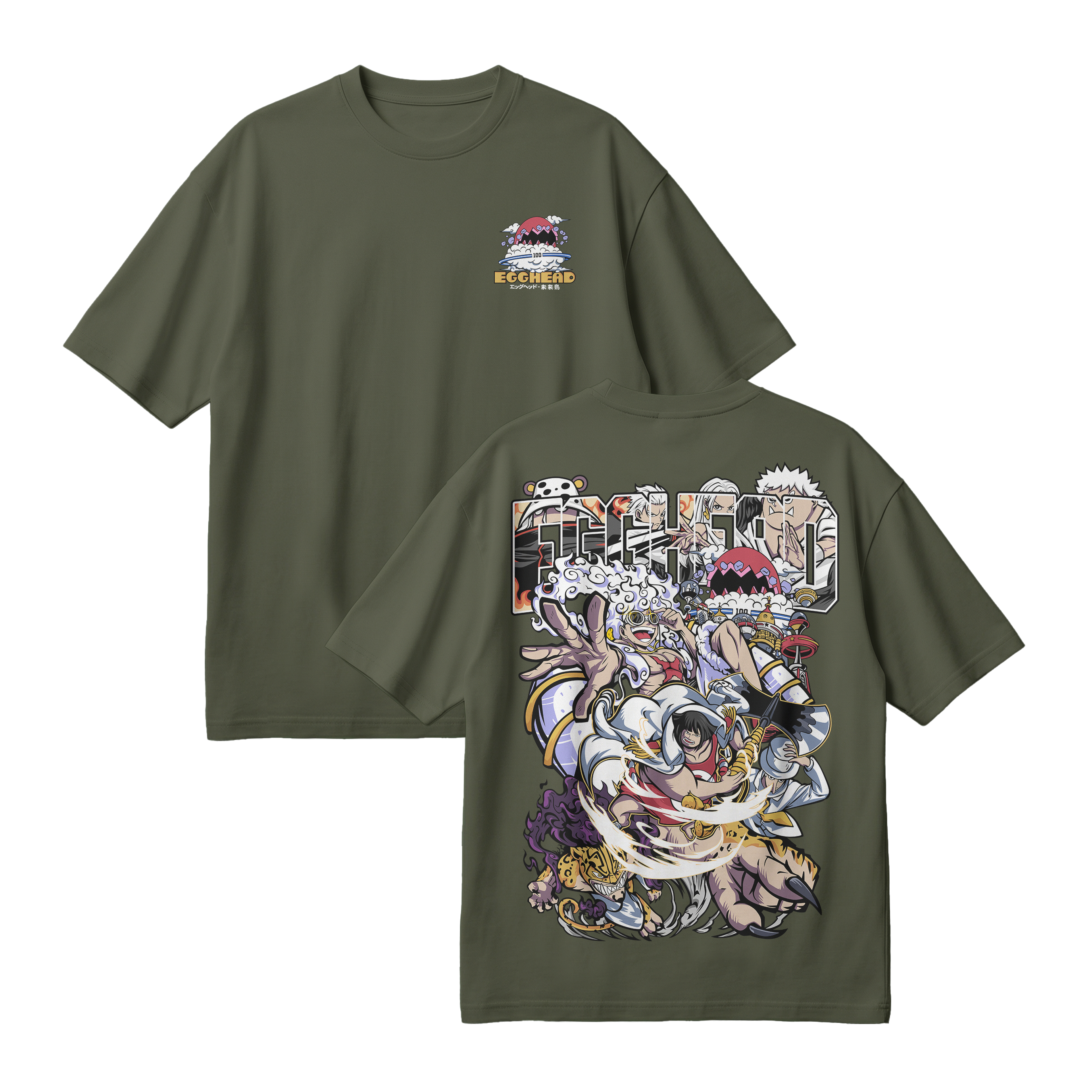 Anime One Piece Egghead Arc Oversized T-Shirt - RZM013