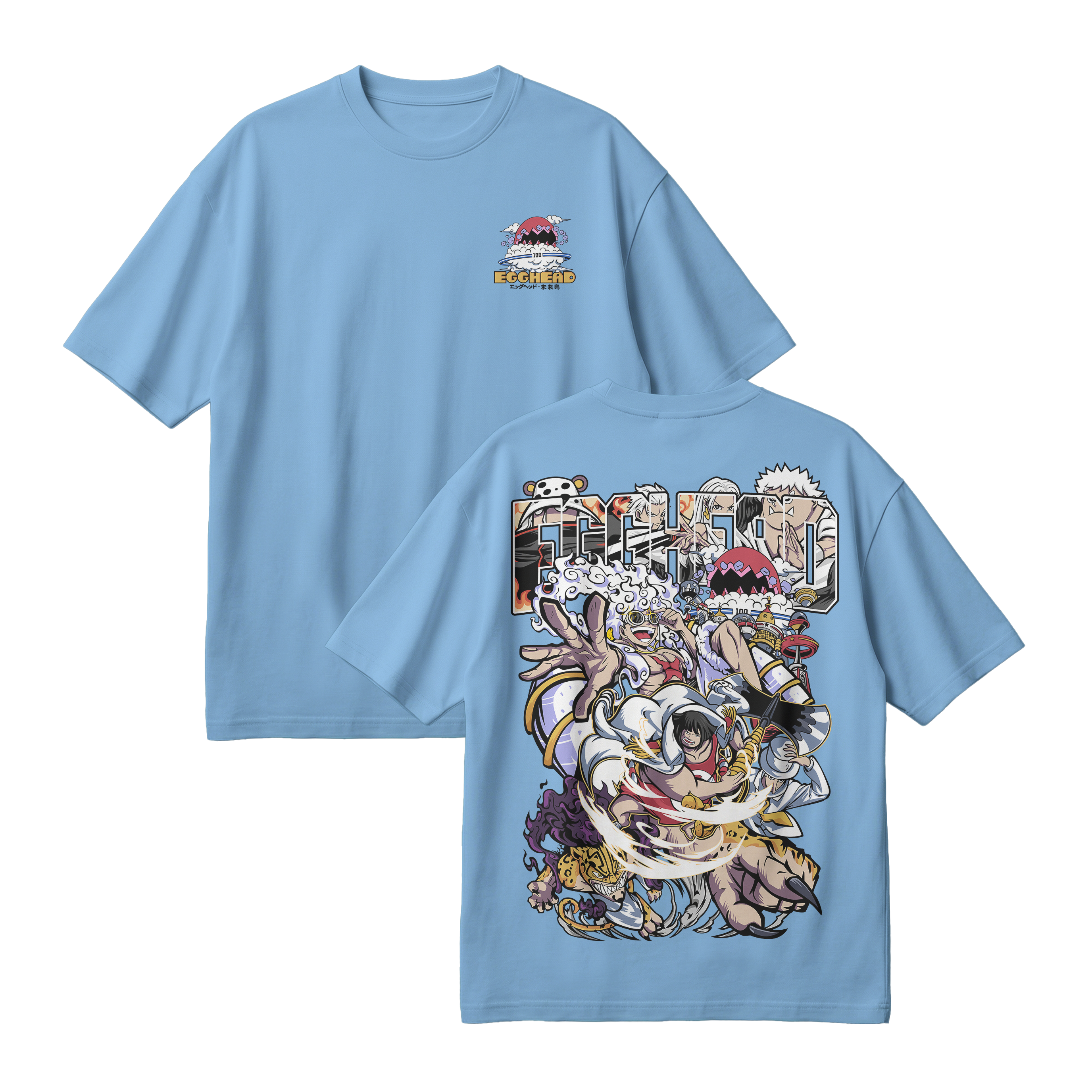 Anime One Piece Egghead Arc Oversized T-Shirt - RZM013