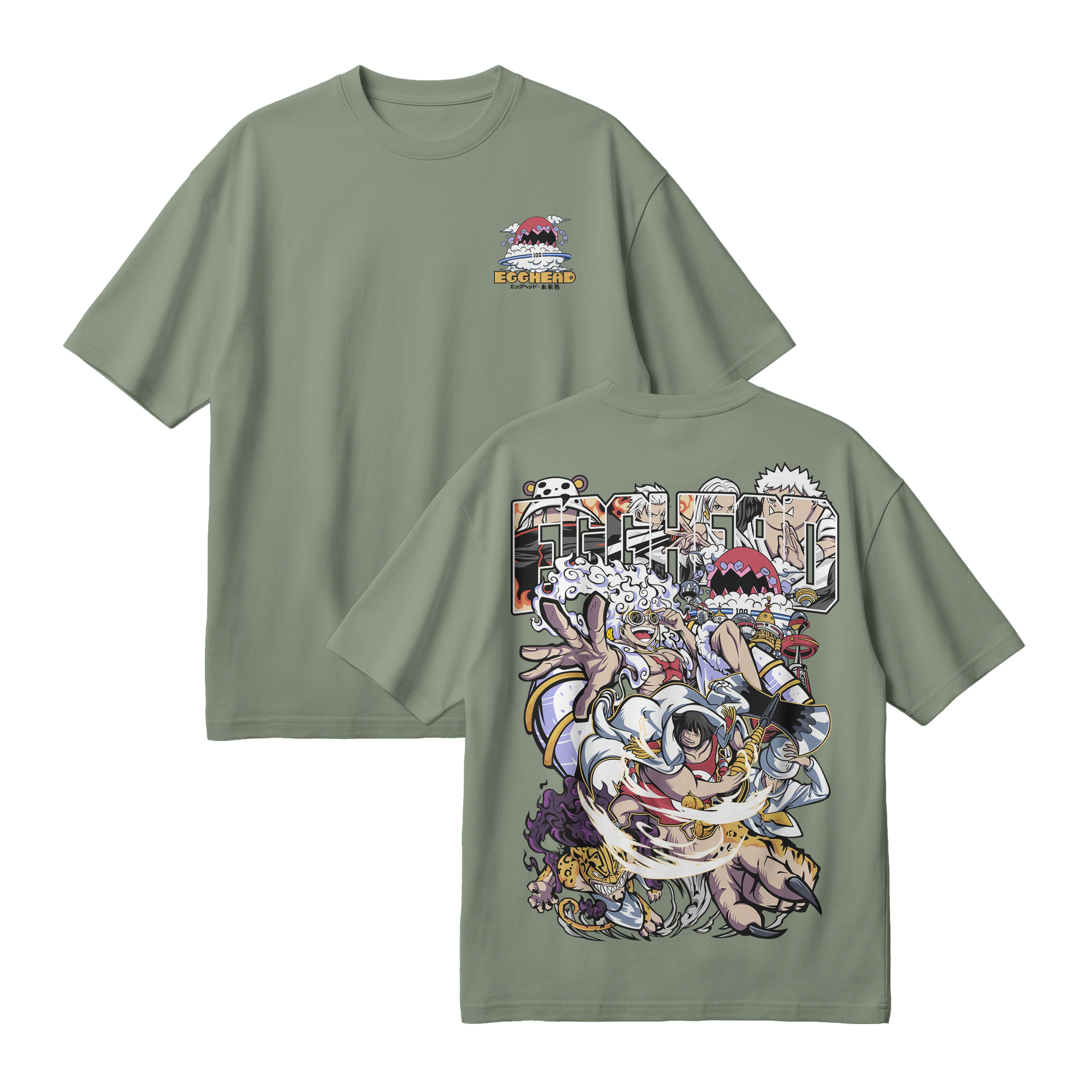 Anime One Piece Egghead Arc Oversized T-Shirt - RZM013