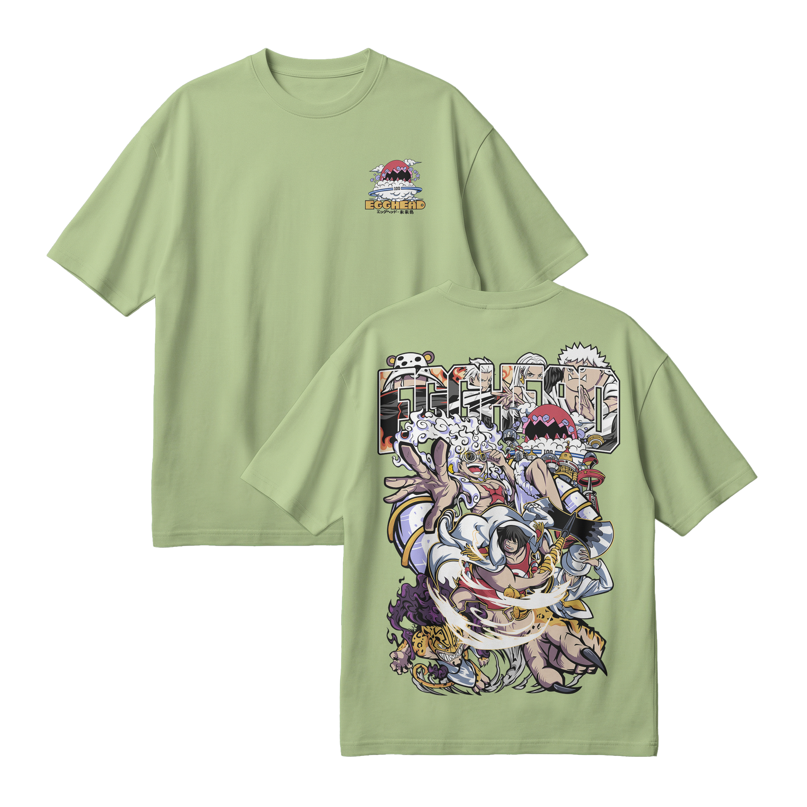 Anime One Piece Egghead Arc Oversized T-Shirt - RZM013
