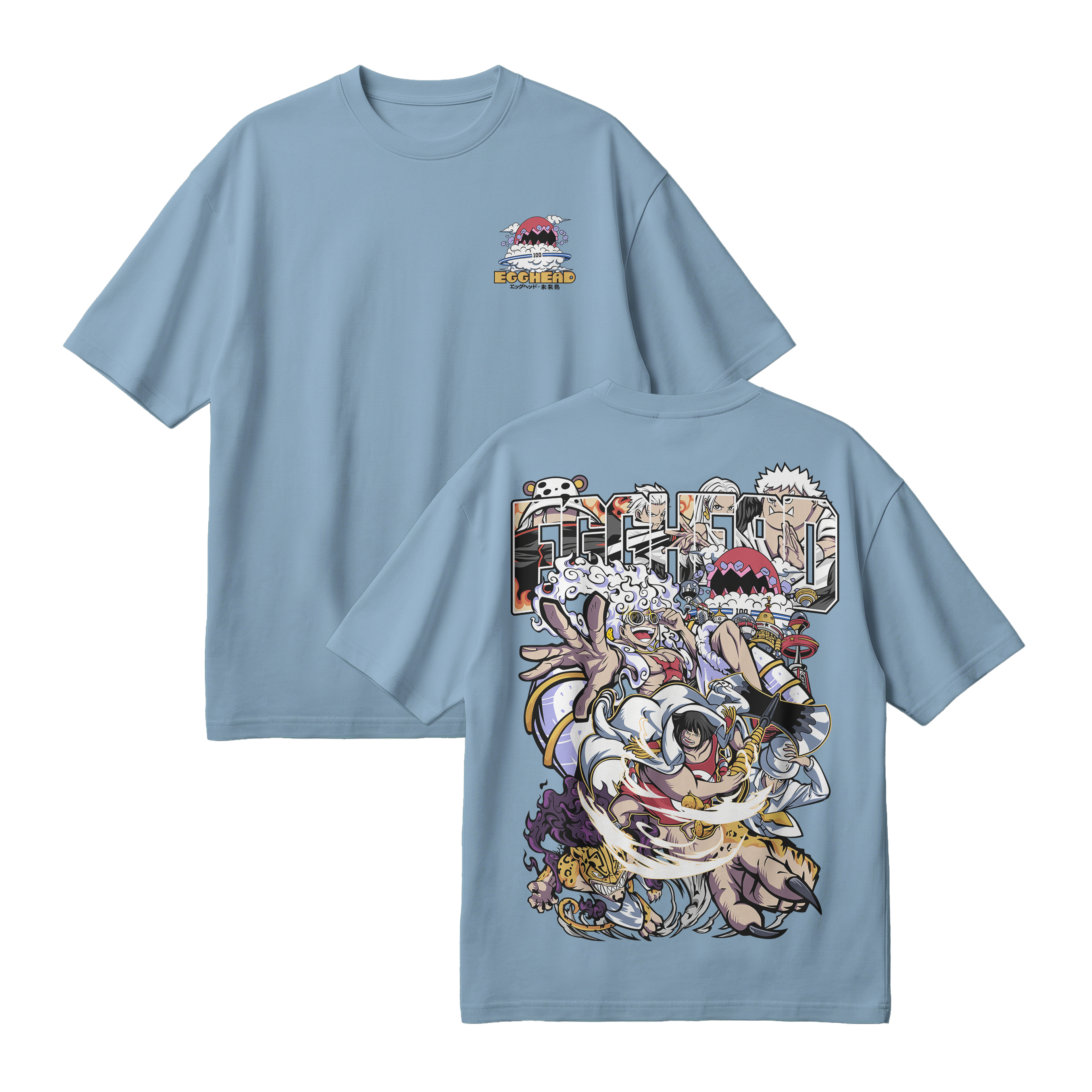 Anime One Piece Egghead Arc Oversized T-Shirt - RZM013