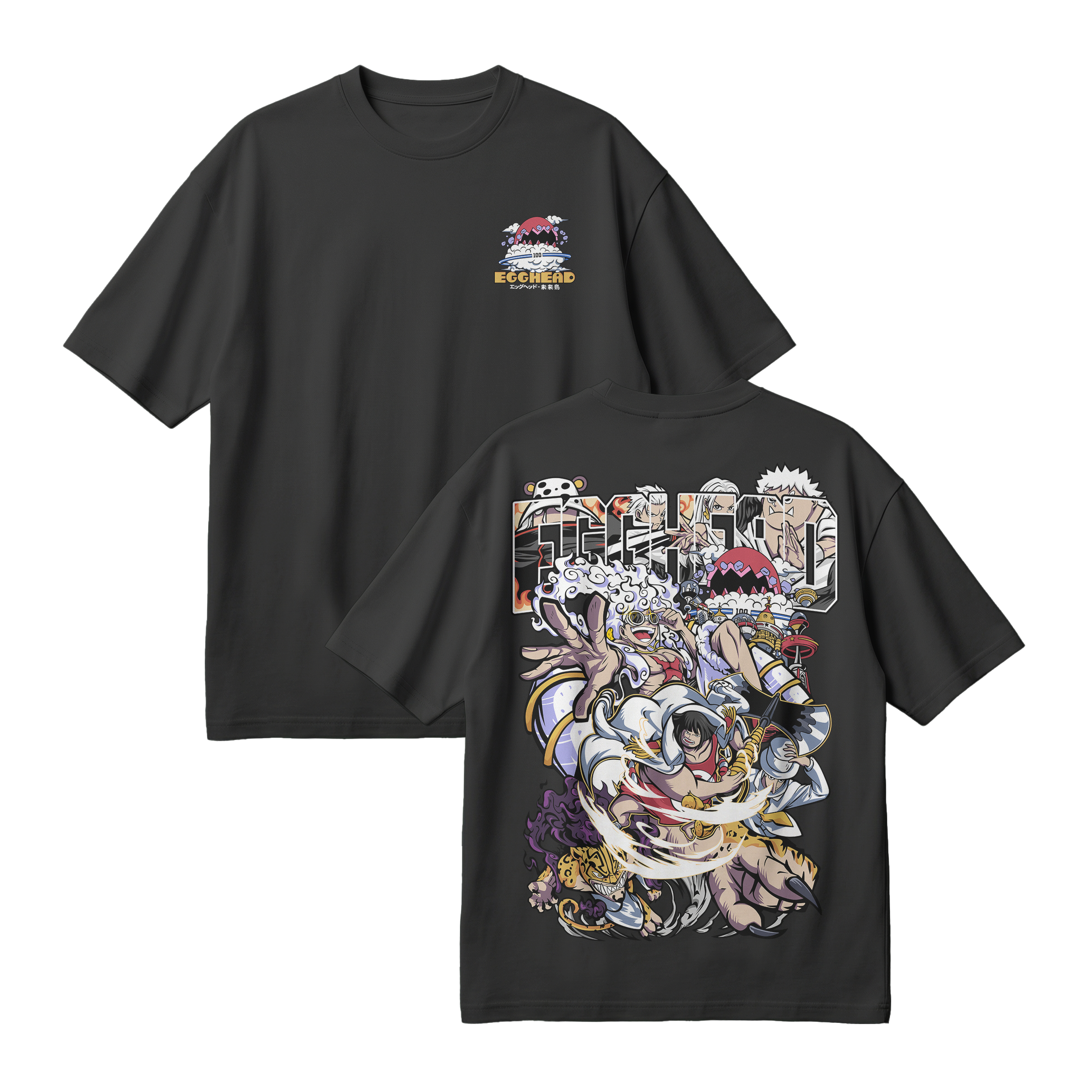 Anime One Piece Egghead Arc Oversized T-Shirt - RZM013