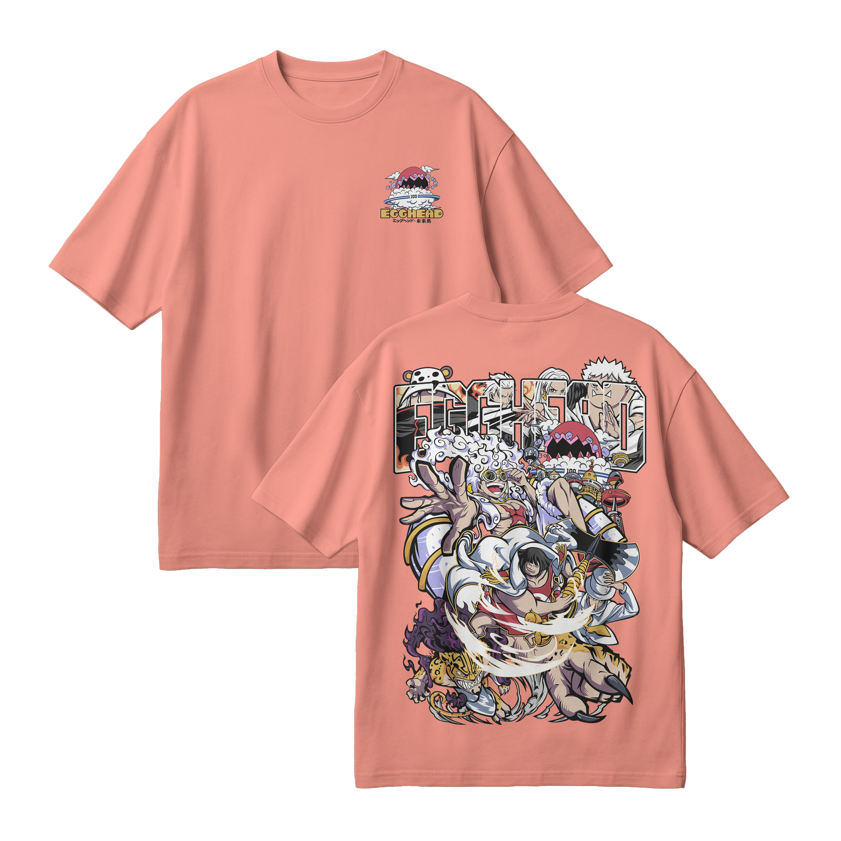 Anime One Piece Egghead Arc Oversized T-Shirt - RZM013