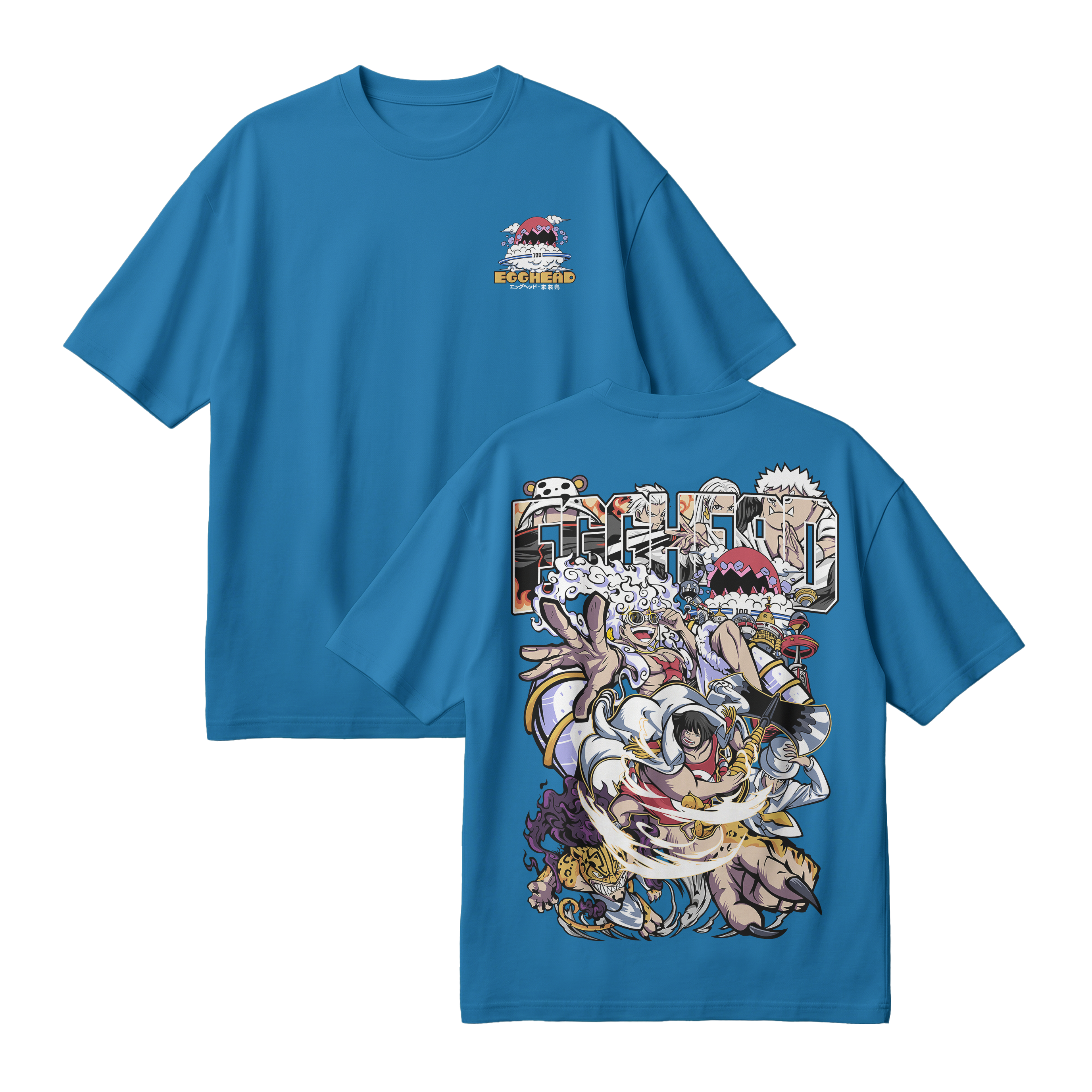 Anime One Piece Egghead Arc Oversized T-Shirt - RZM013