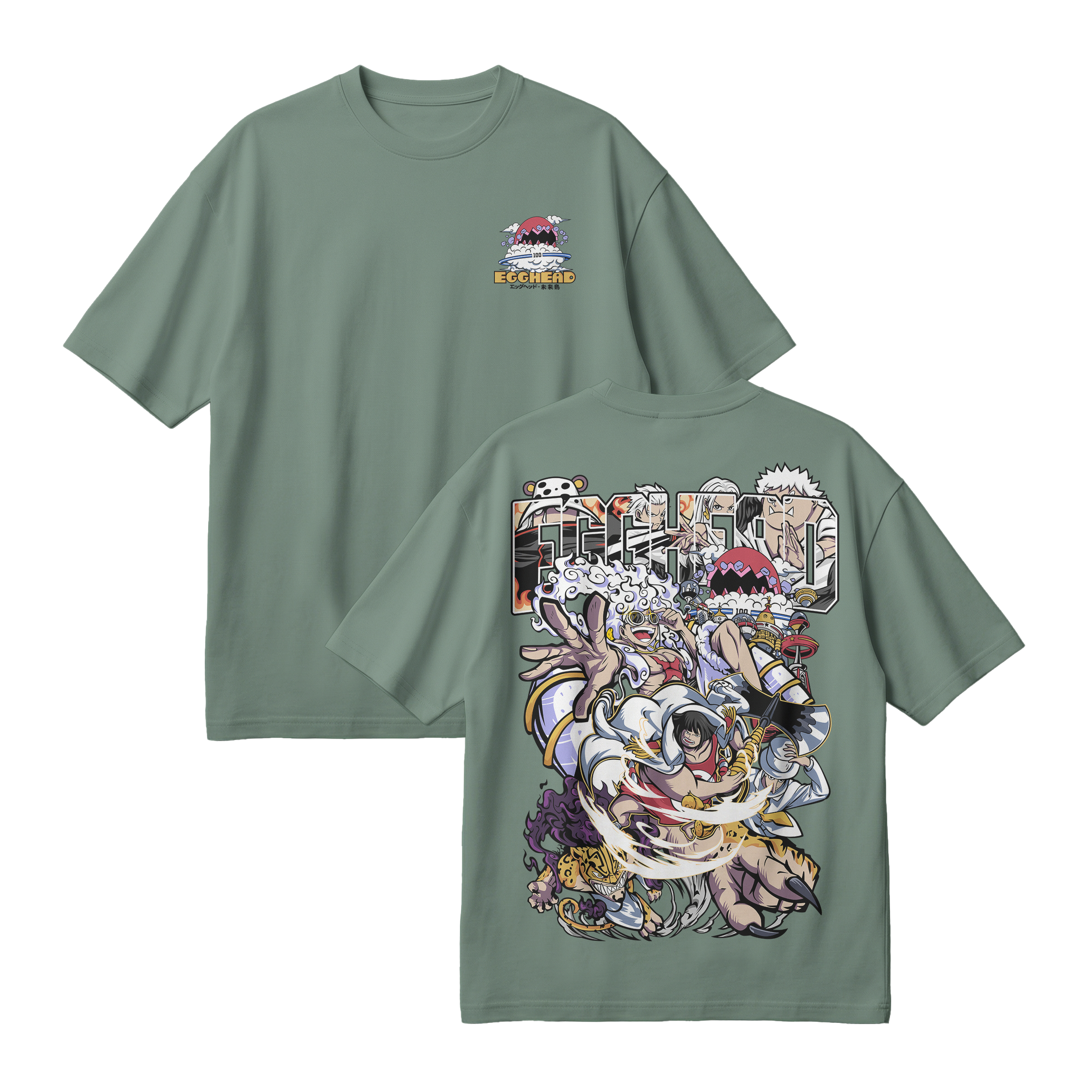 Anime One Piece Egghead Arc Oversized T-Shirt - RZM013