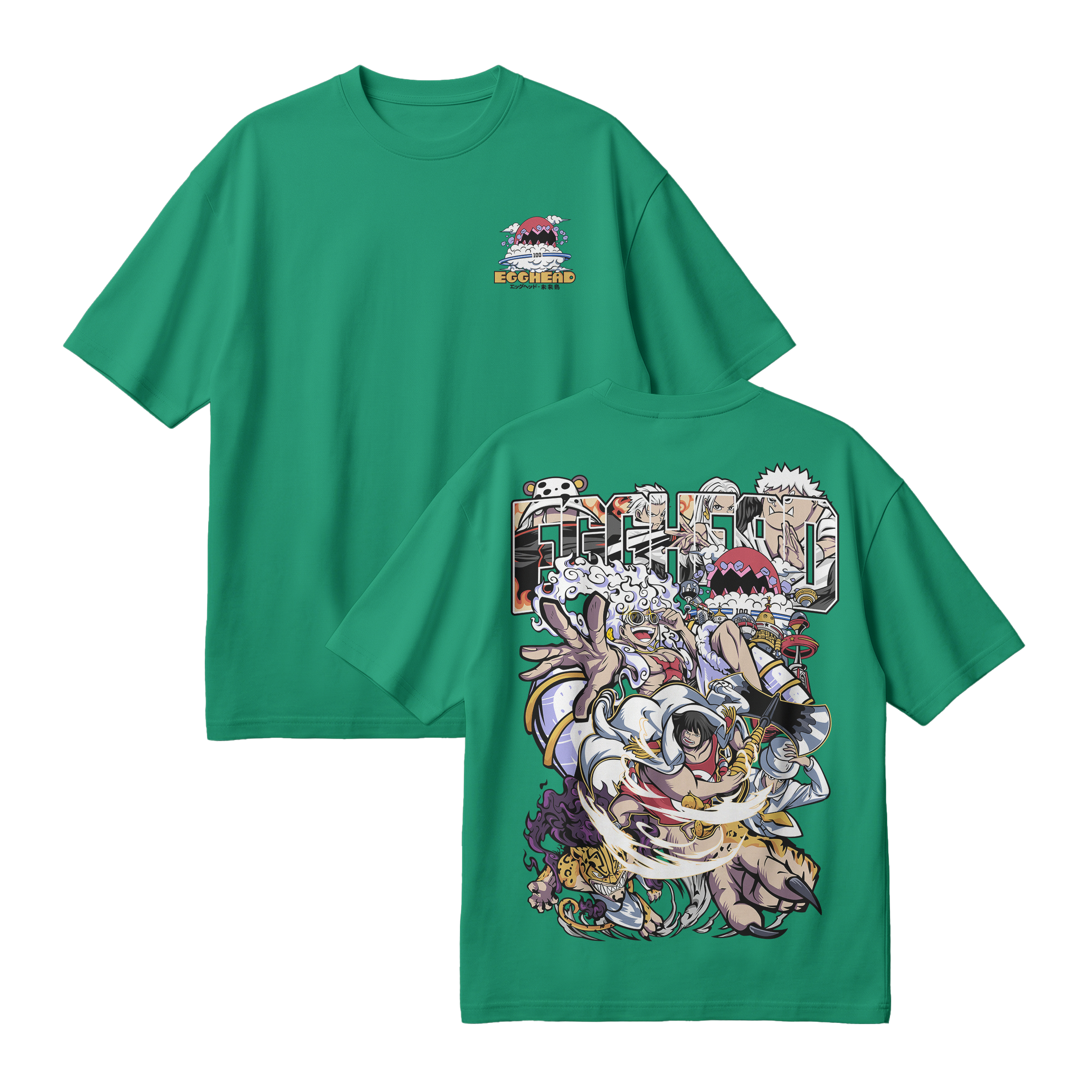 Anime One Piece Egghead Arc Oversized T-Shirt - RZM013