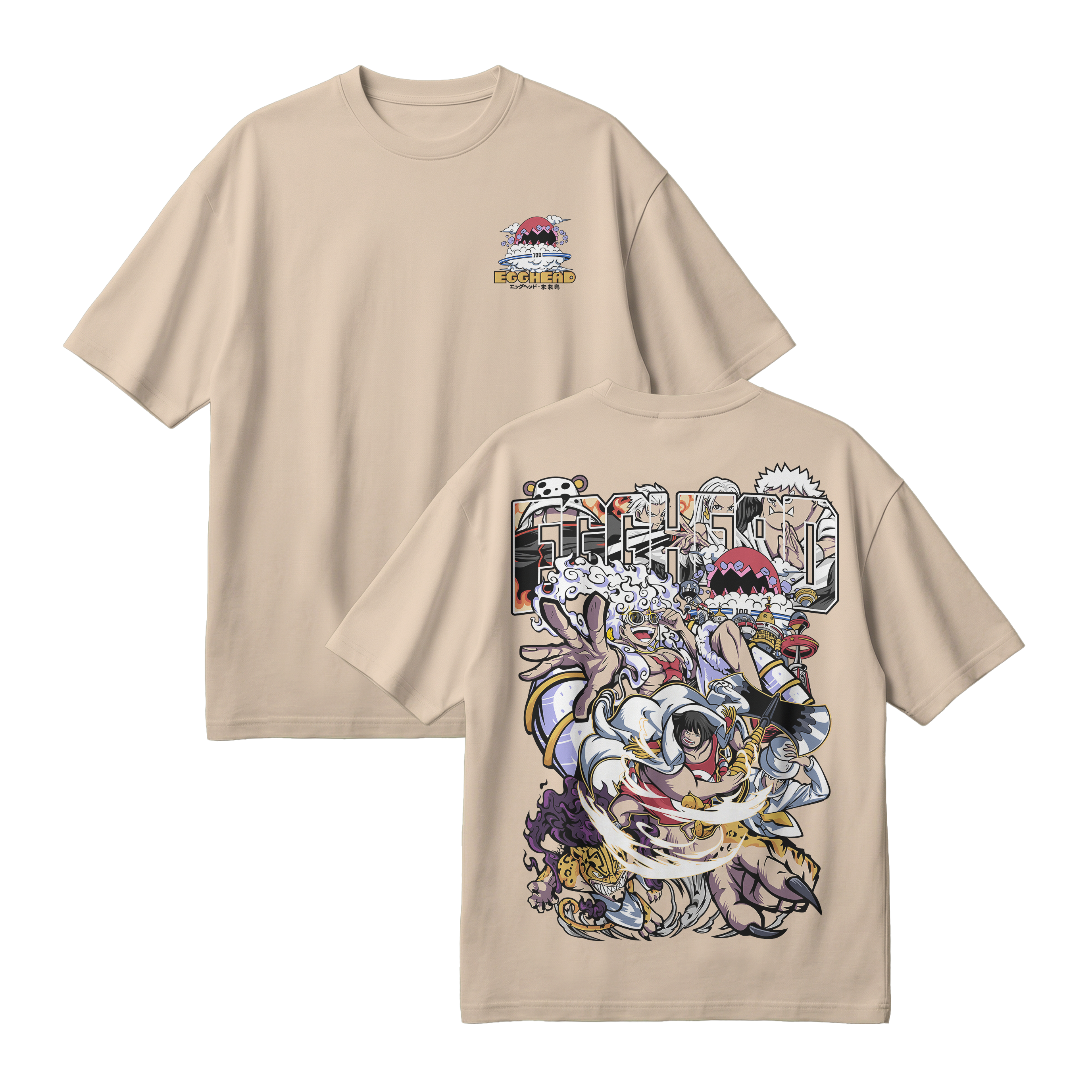 Anime One Piece Egghead Arc Oversized T-Shirt - RZM013