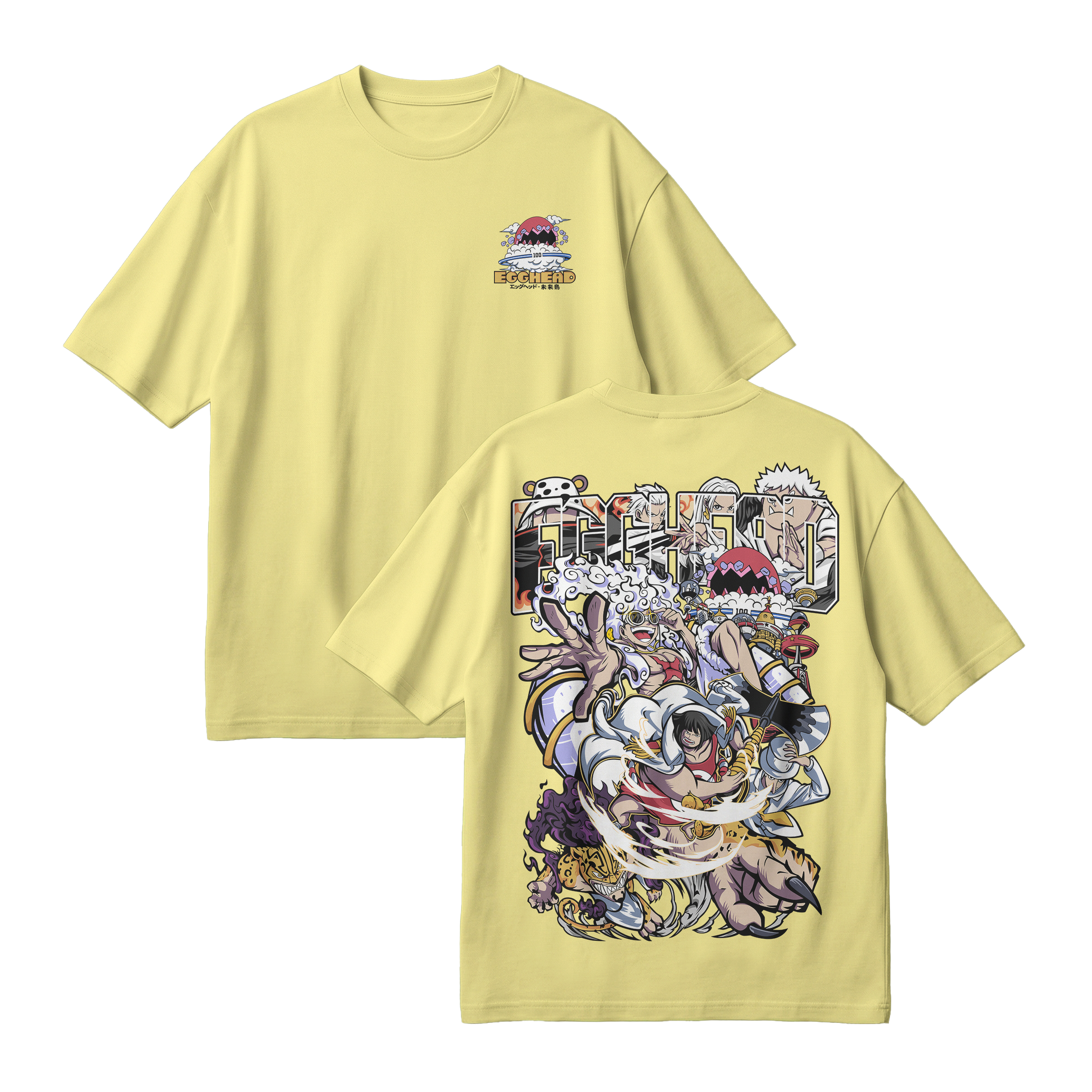 Anime One Piece Egghead Arc Oversized T-Shirt - RZM013