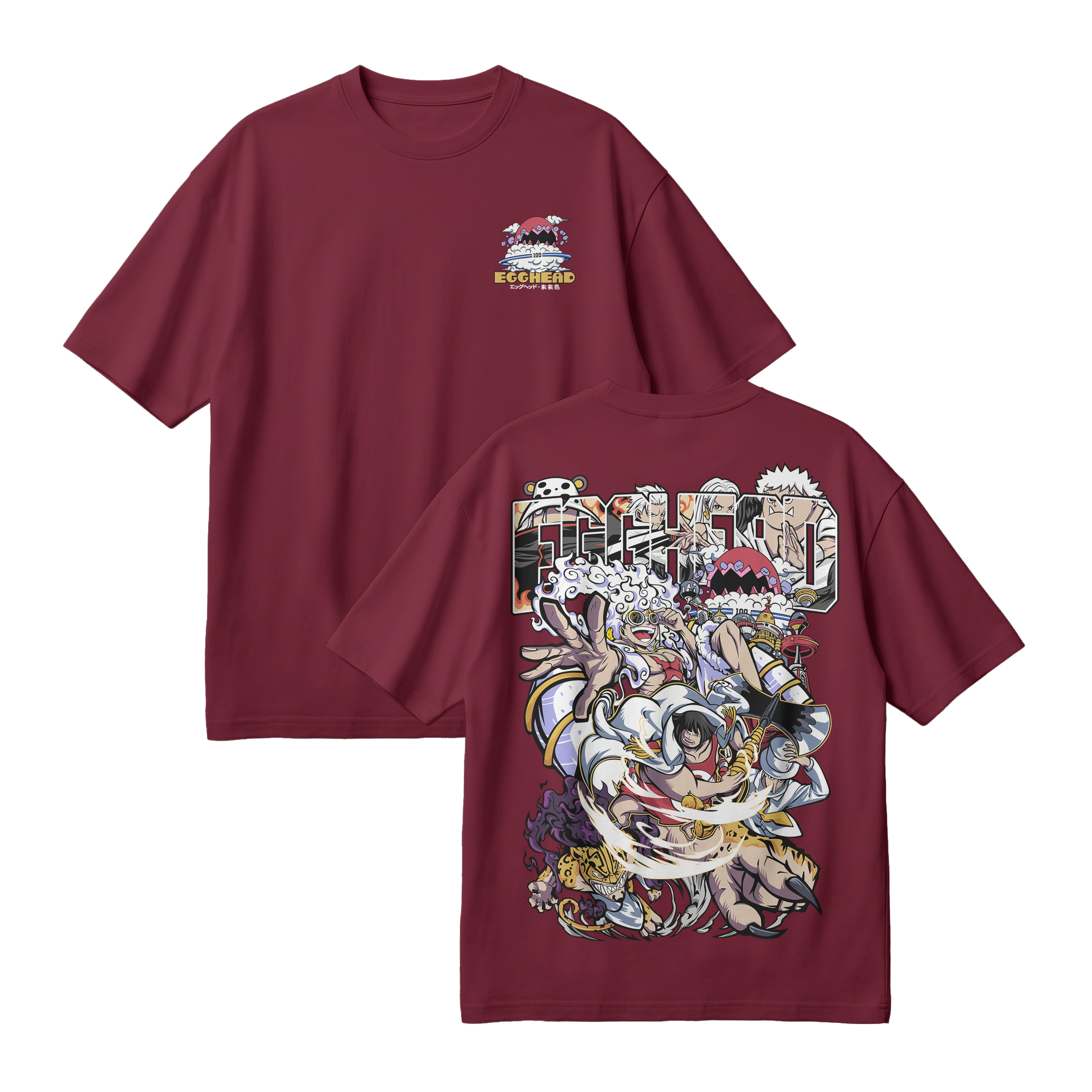 Anime One Piece Egghead Arc Oversized T-Shirt - RZM013