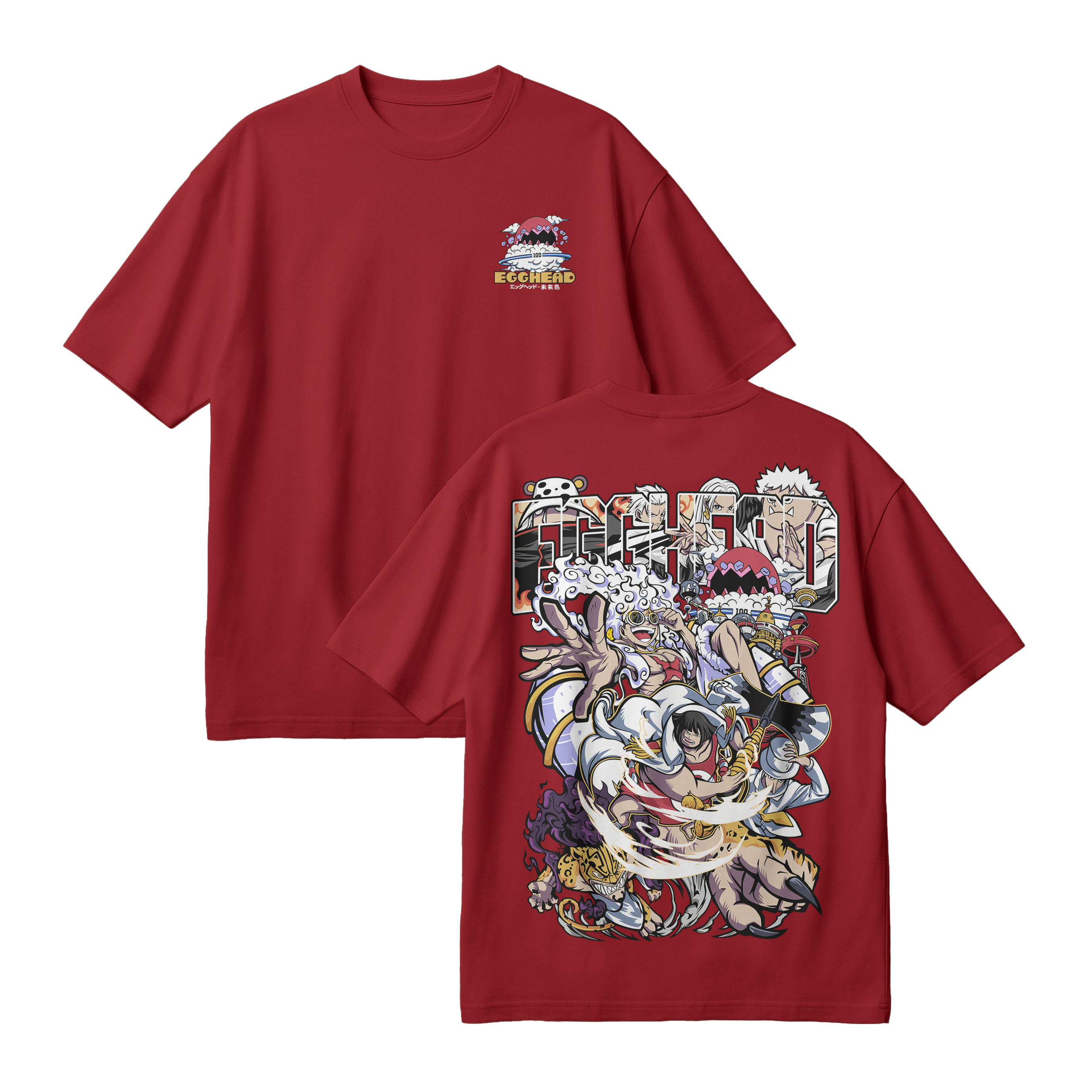 Anime One Piece Egghead Arc Oversized T-Shirt - RZM013