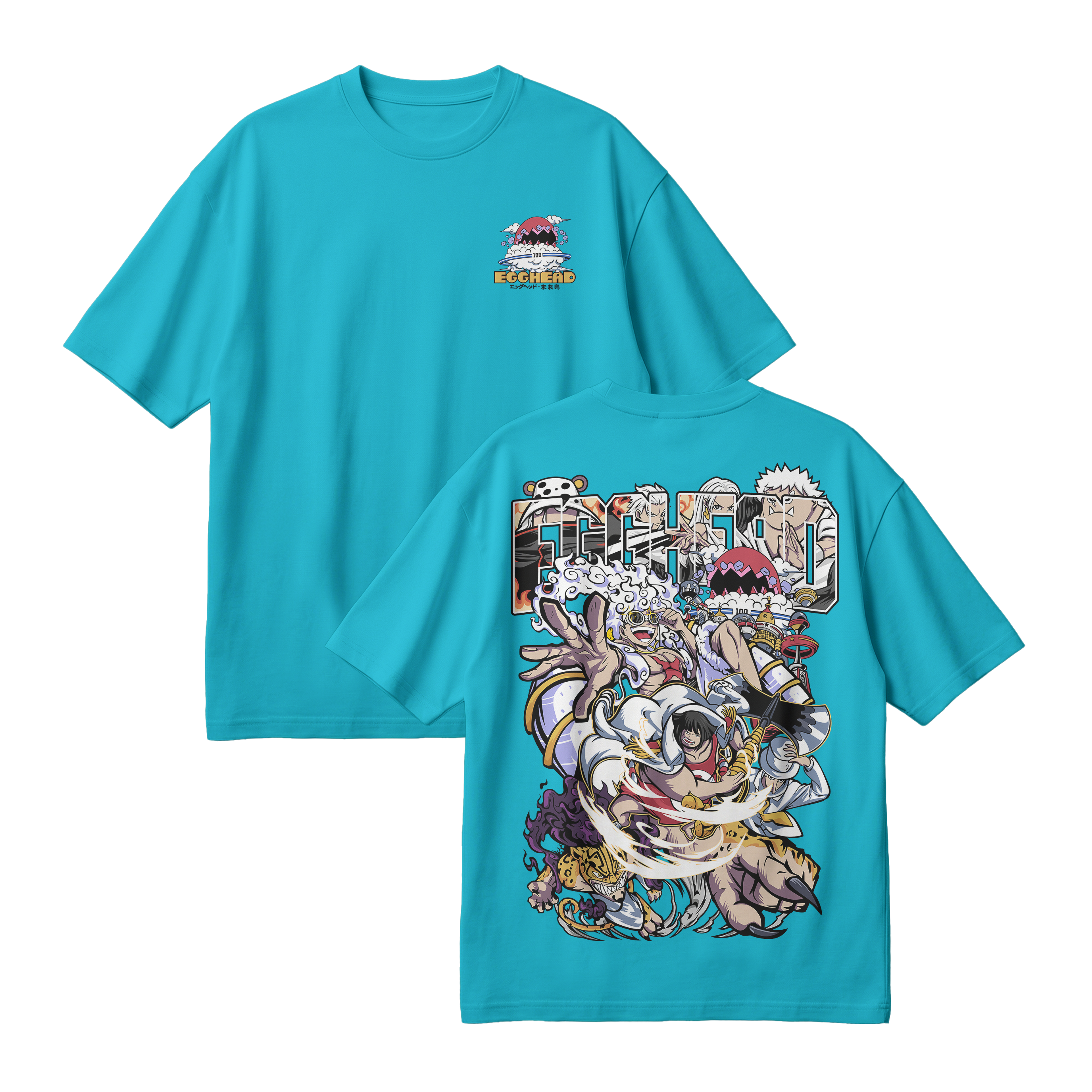 Anime One Piece Egghead Arc Oversized T-Shirt - RZM013