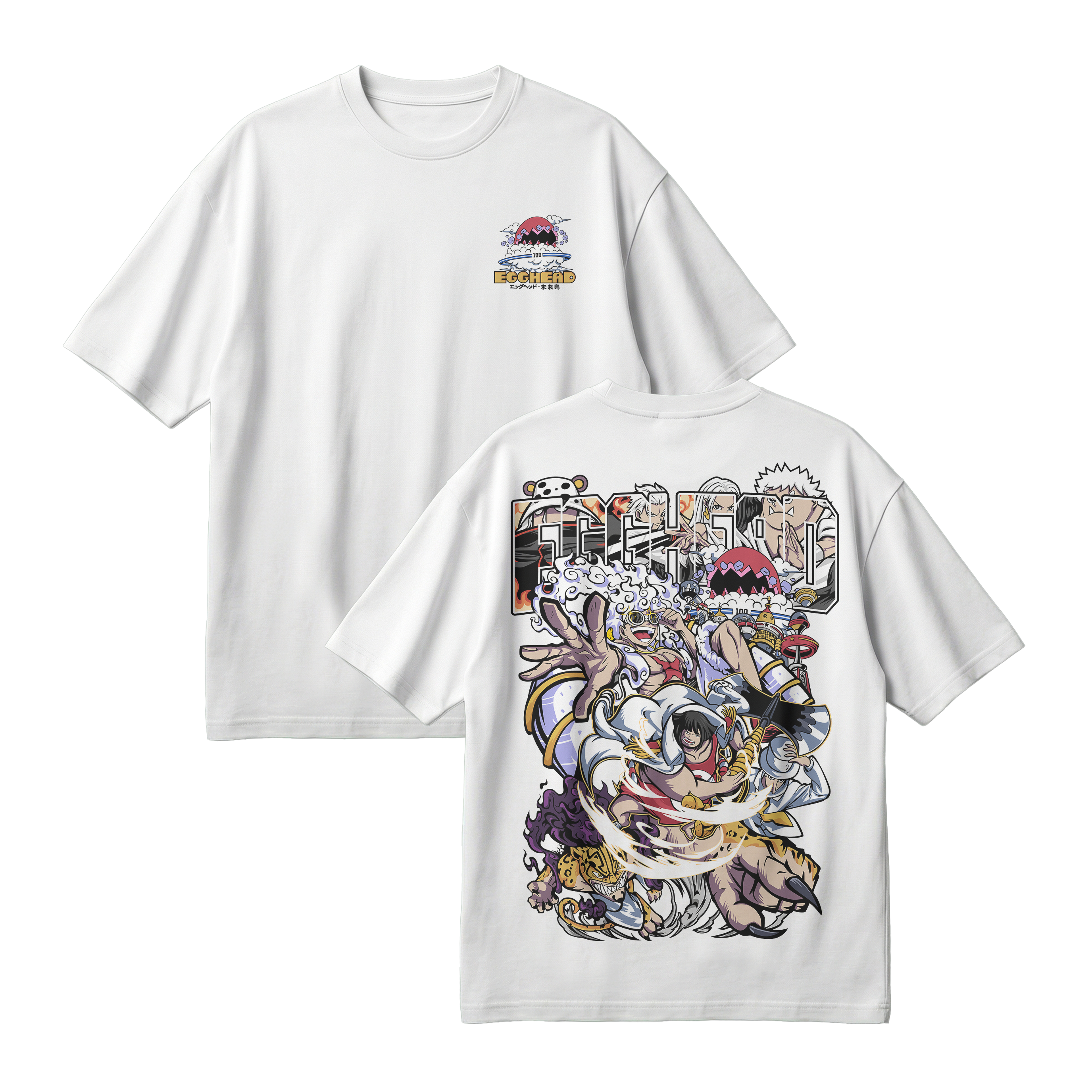 Anime One Piece Egghead Arc Oversized T-Shirt - RZM013