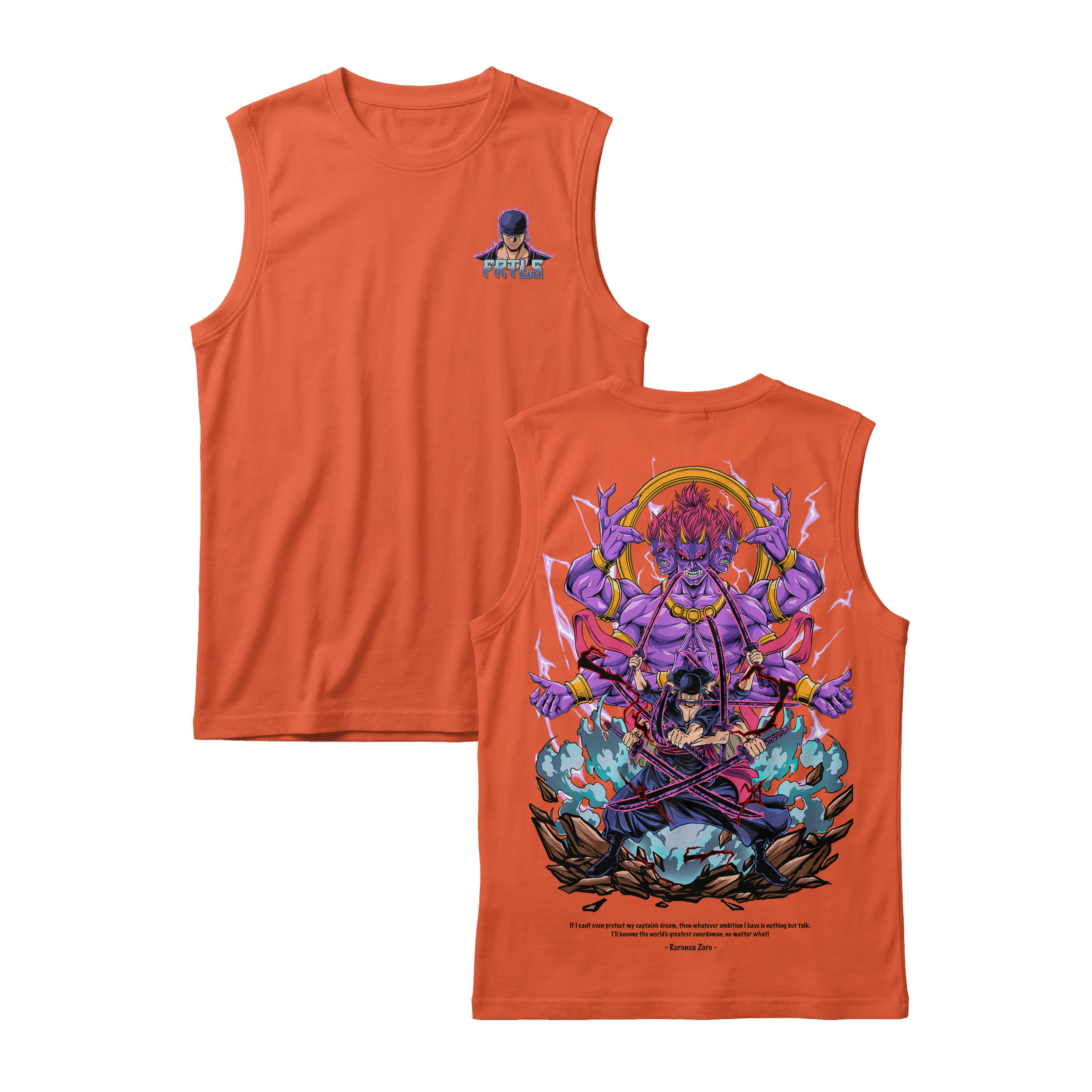 Anime One Piece Roronoa Zoro Sleeveless - RZM002