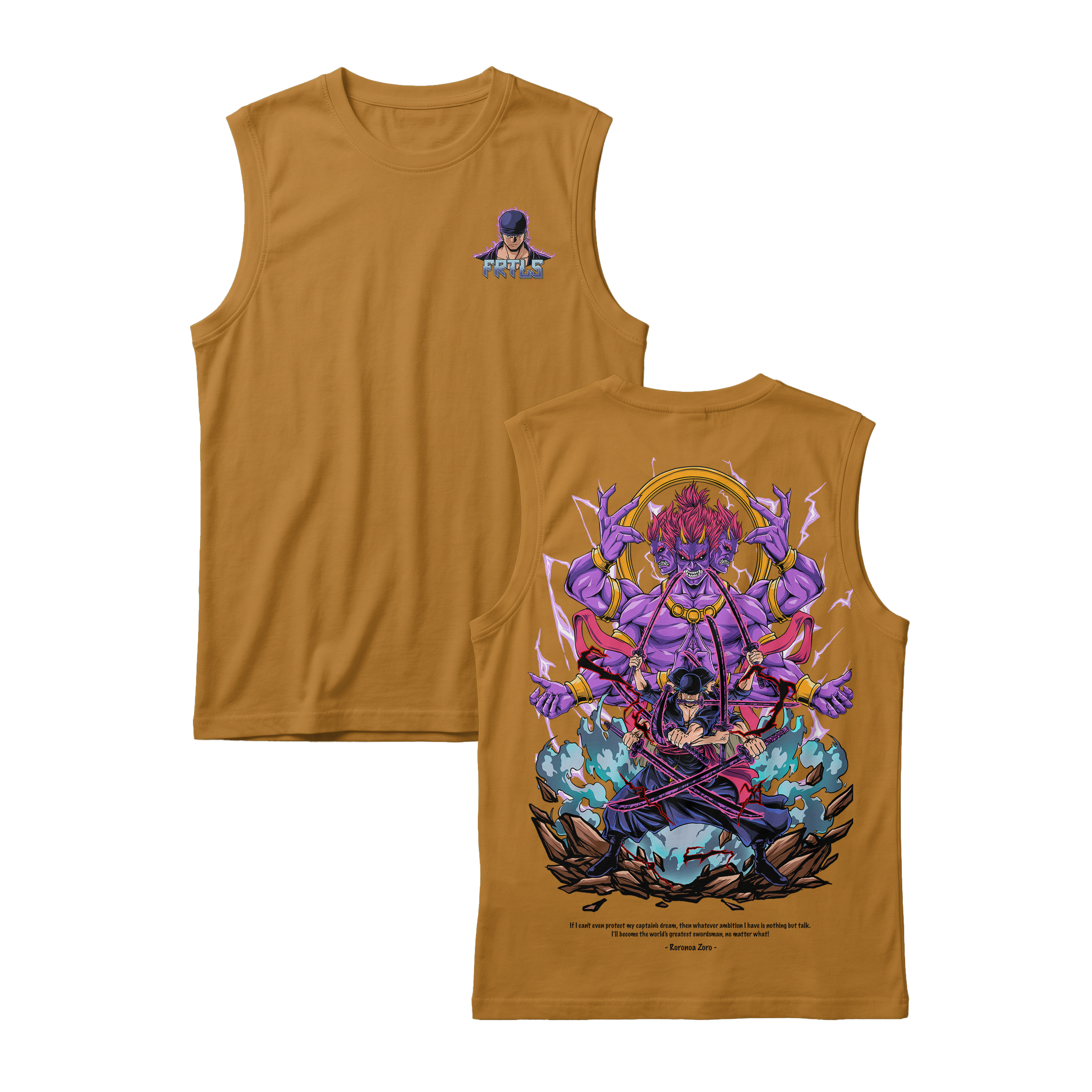 Anime One Piece Roronoa Zoro Sleeveless - RZM002