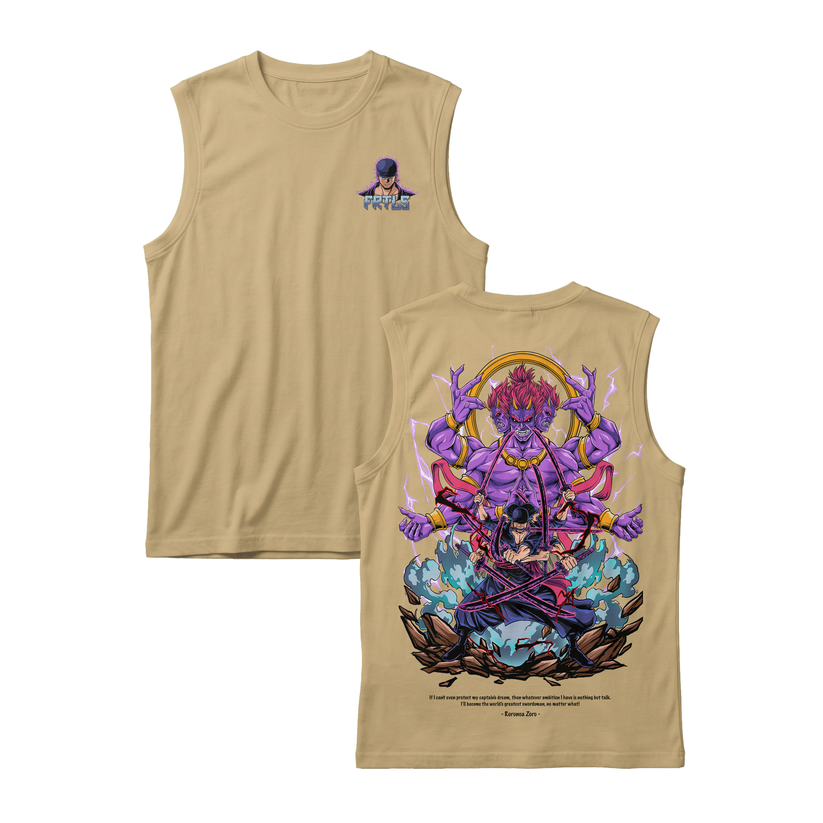 Anime One Piece Roronoa Zoro Sleeveless - RZM002