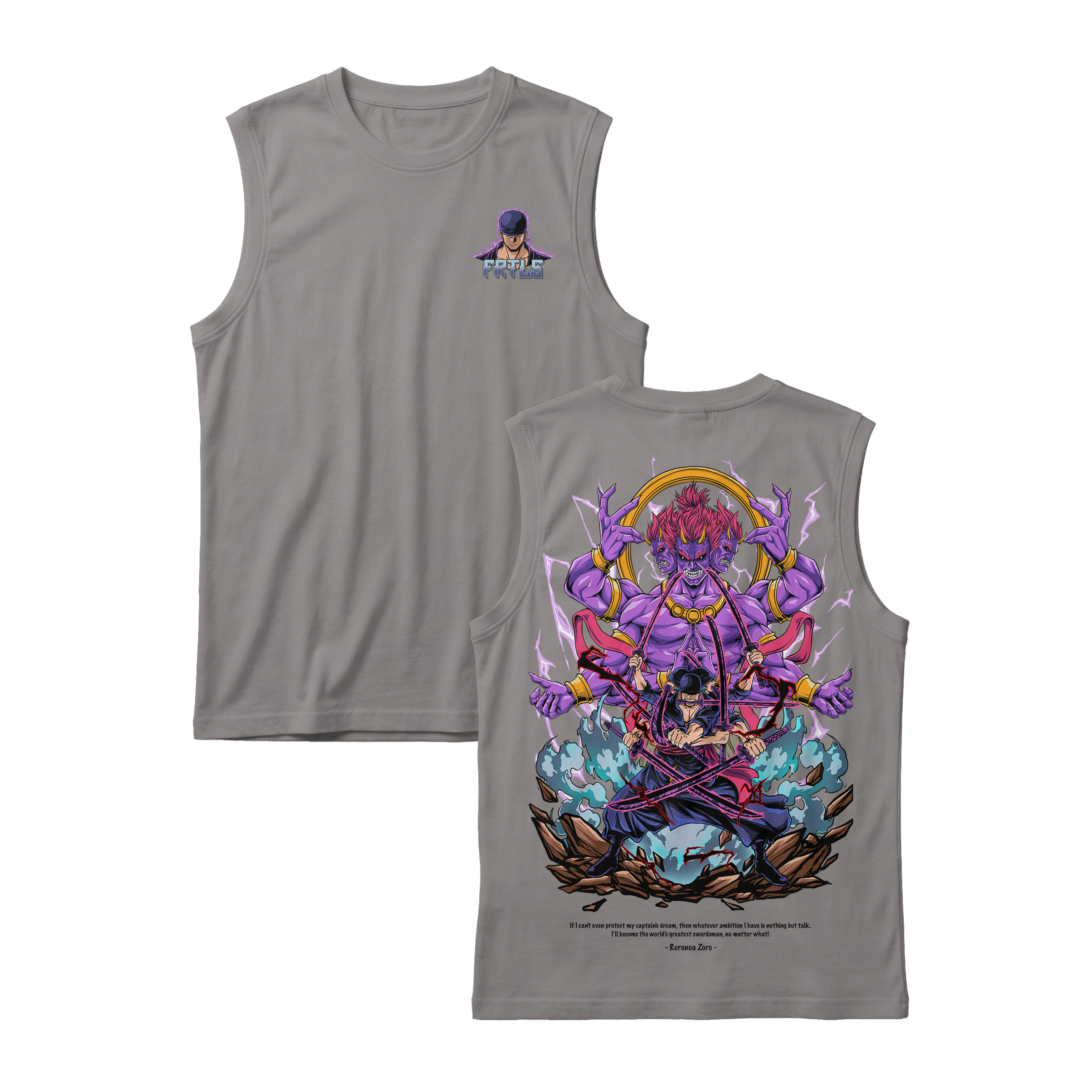 Anime One Piece Roronoa Zoro Sleeveless - RZM002