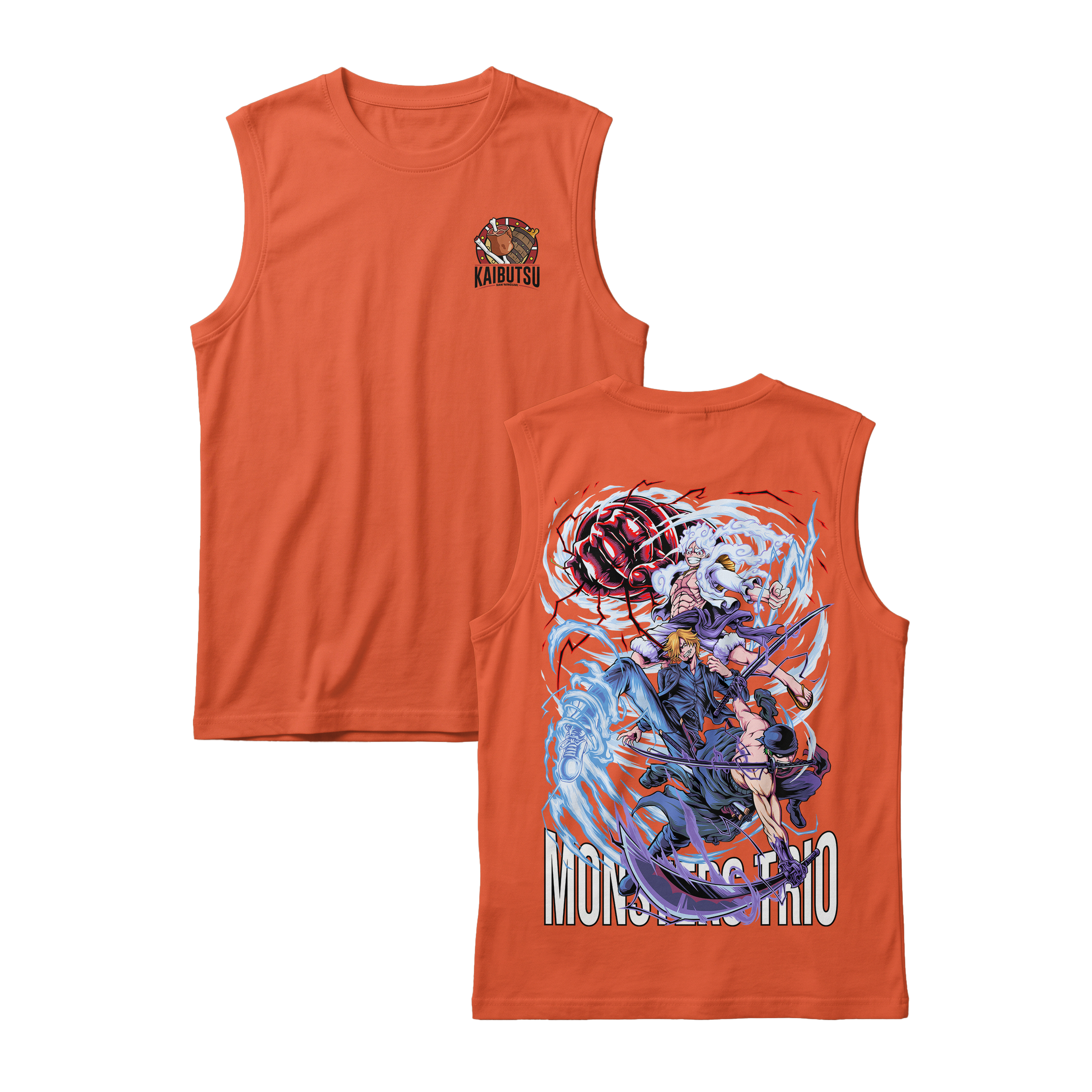 Anime One Piece Monster Trio Sleeveless - RZM009