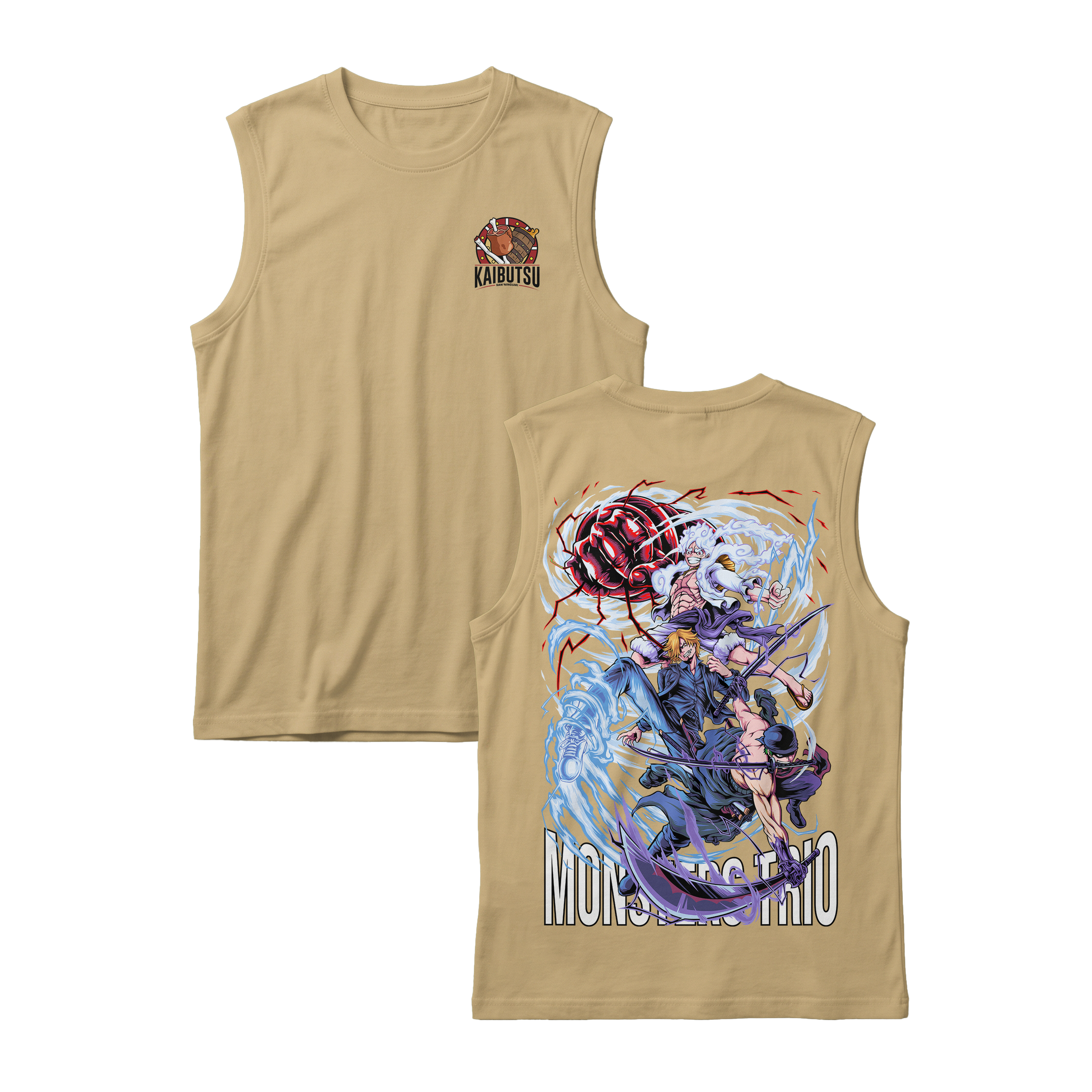 Anime One Piece Monster Trio Sleeveless - RZM009