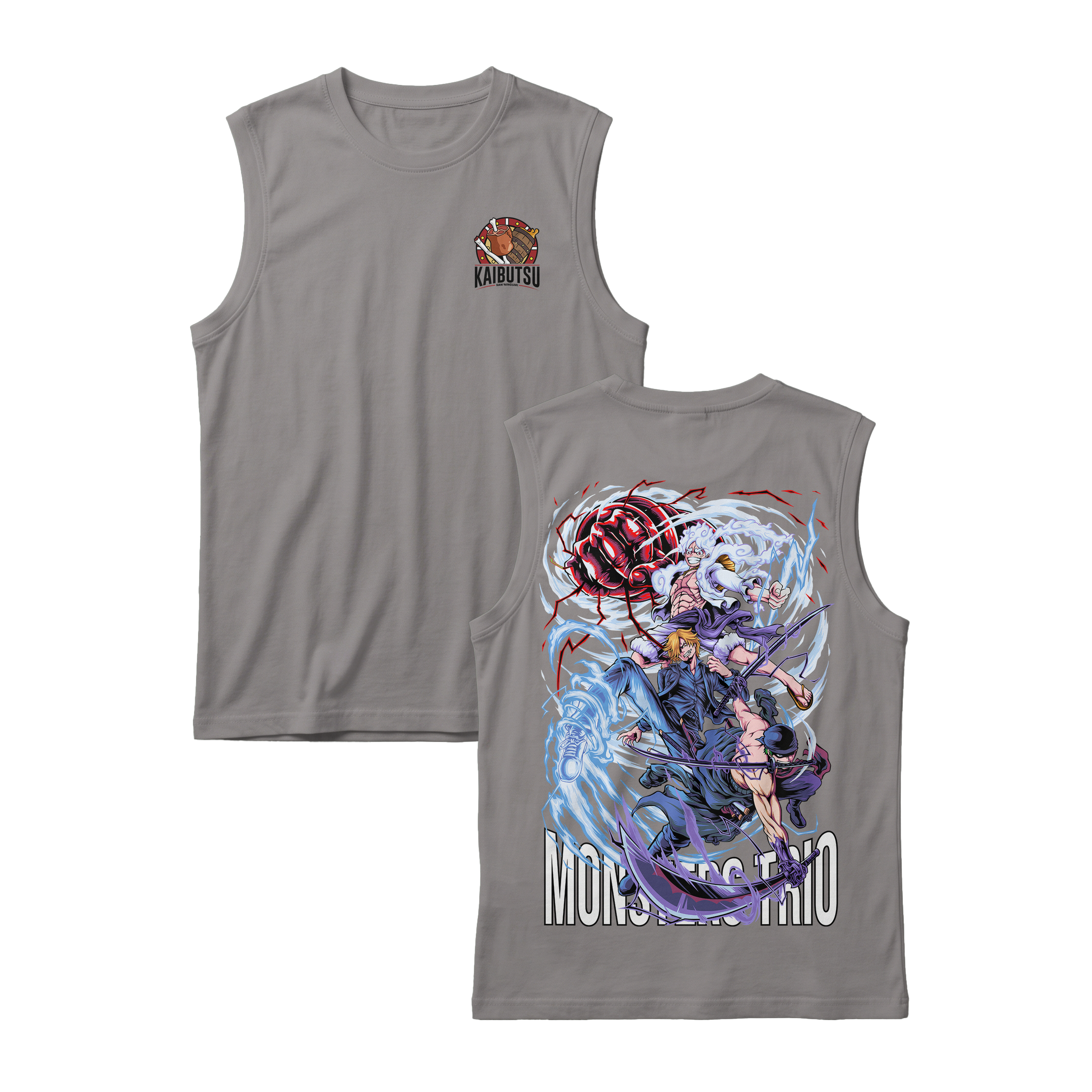 Anime One Piece Monster Trio Sleeveless - RZM009