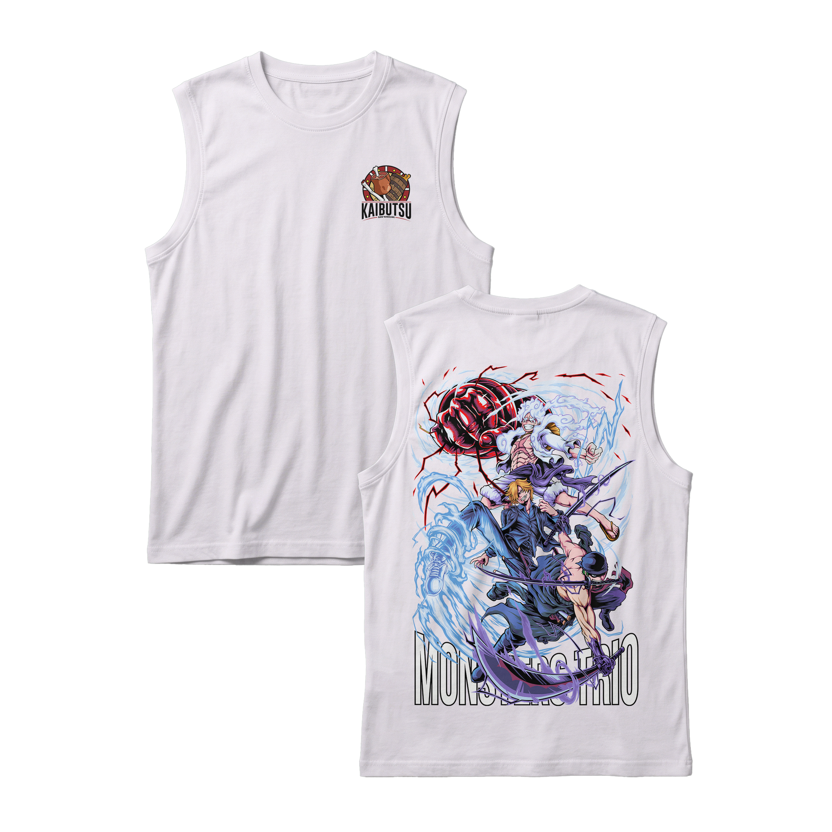 Anime One Piece Monster Trio Sleeveless - RZM009