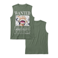 Anime One Piece Wanted Monkey D. Luffy Gear 5 Sleeveless - RZM012