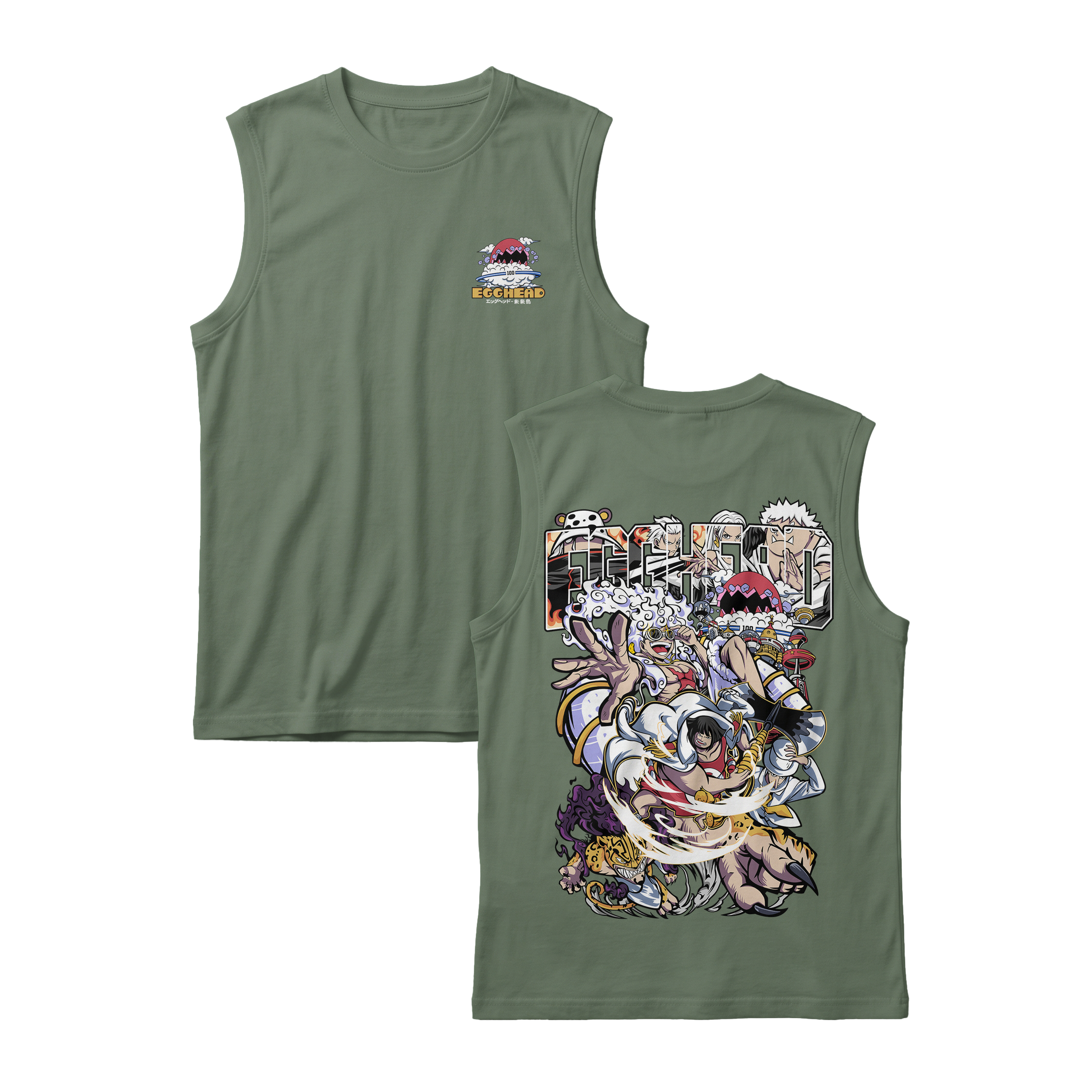 Anime One Piece Egghead Arc Sleeveless - RZM013