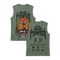Anime One Piece Monkey D. Luffy King Of Pirates Sleeveless - RZM019