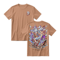 Anime One Piece Monkey D. Luffy Short Sleeve Tee - ALMOND