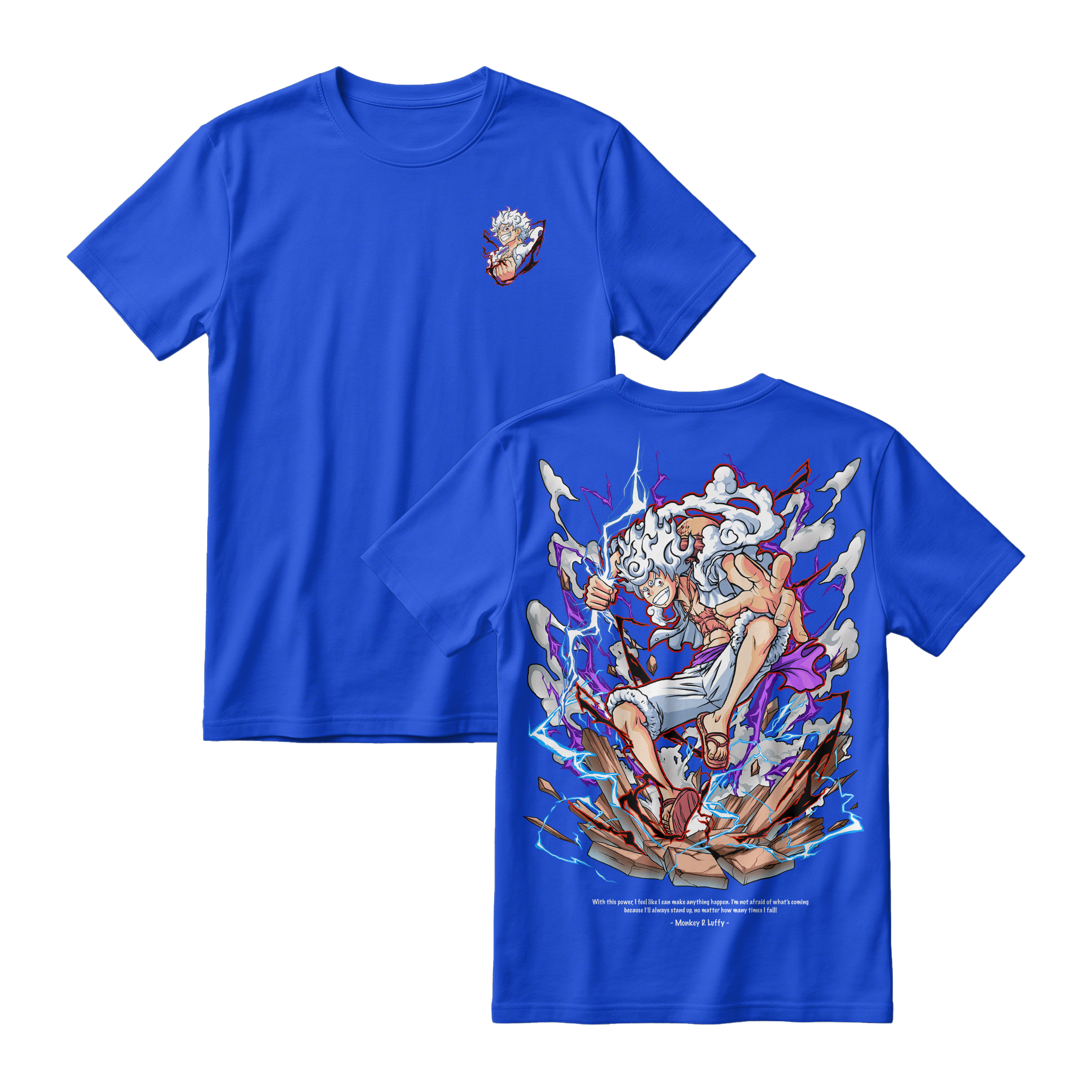 Anime One Piece Monkey D. Luffy Short Sleeve Tee - BENHUR