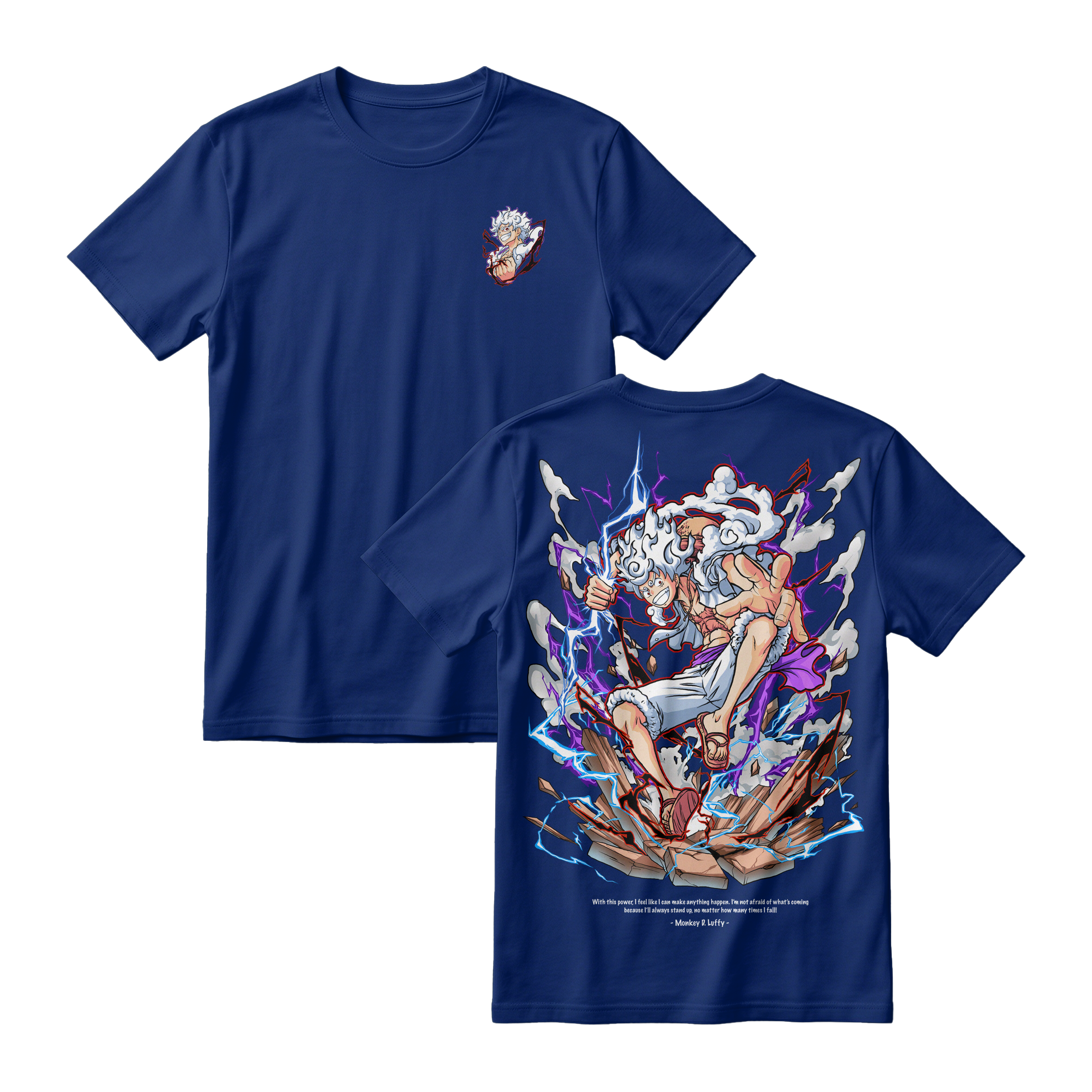 Anime One Piece Monkey D. Luffy Short Sleeve Tee - DONGKER