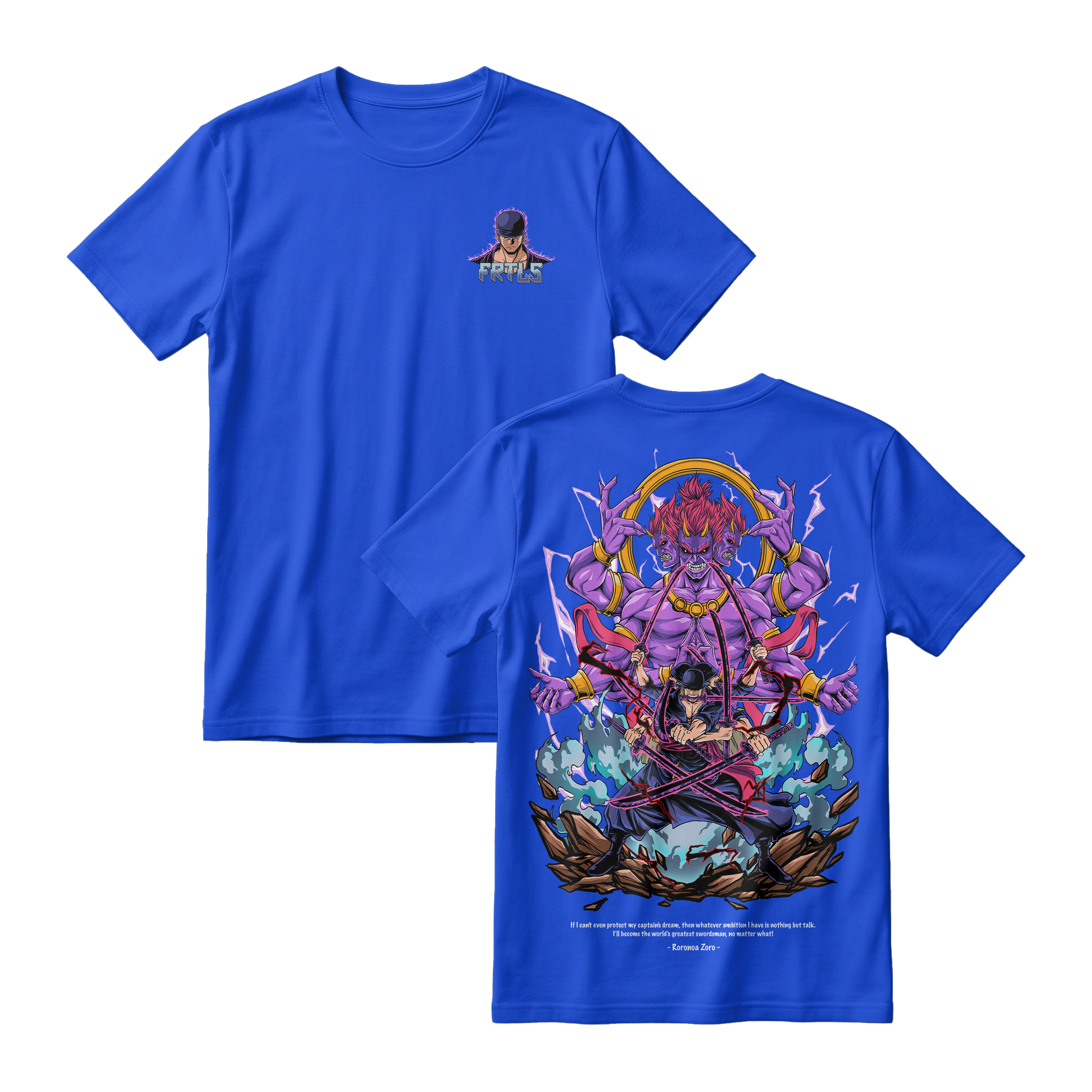 Anime One Piece Roronoa Zoro Short Sleeve Tee - BENHUR