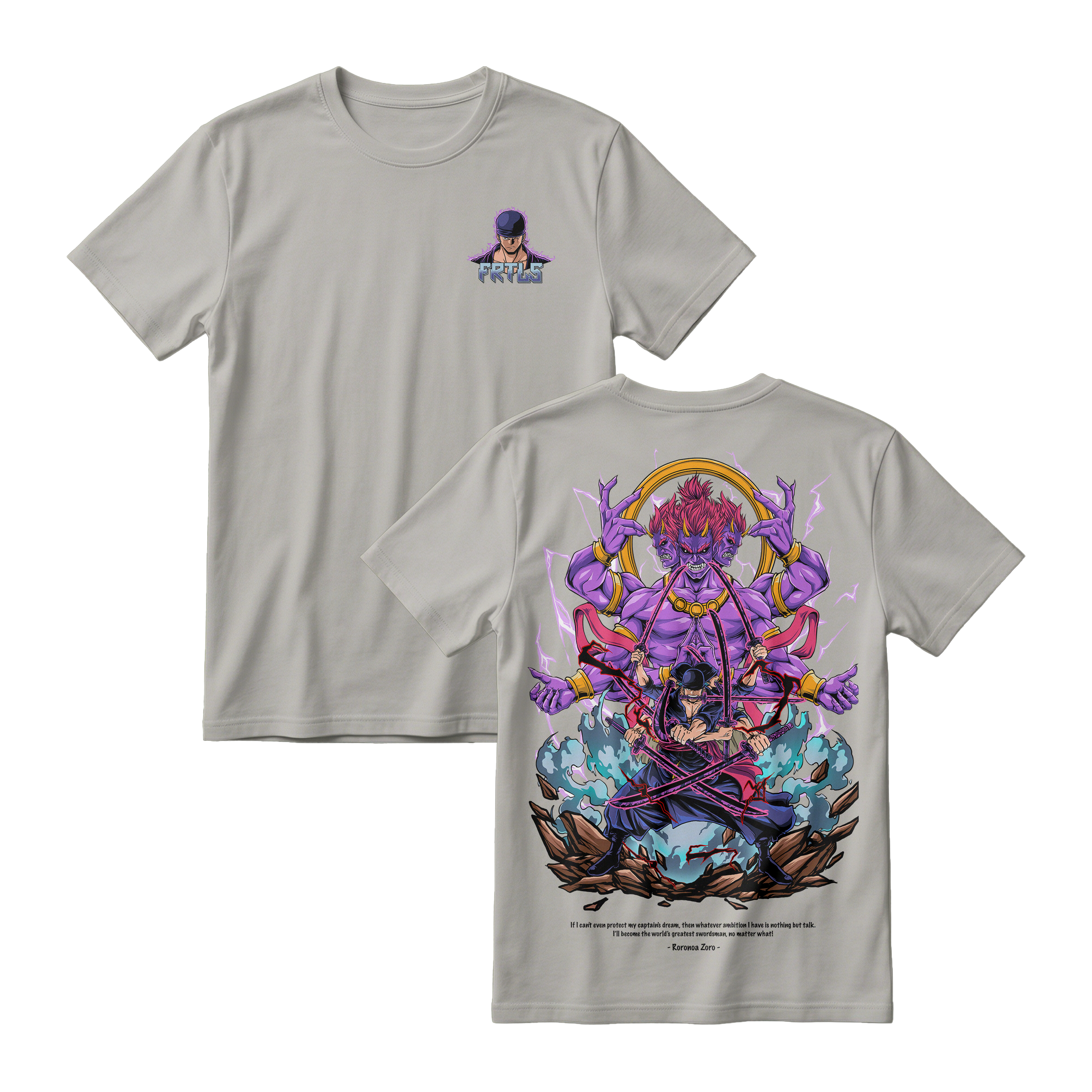 Anime One Piece Roronoa Zoro Short Sleeve Tee - MISTY-71