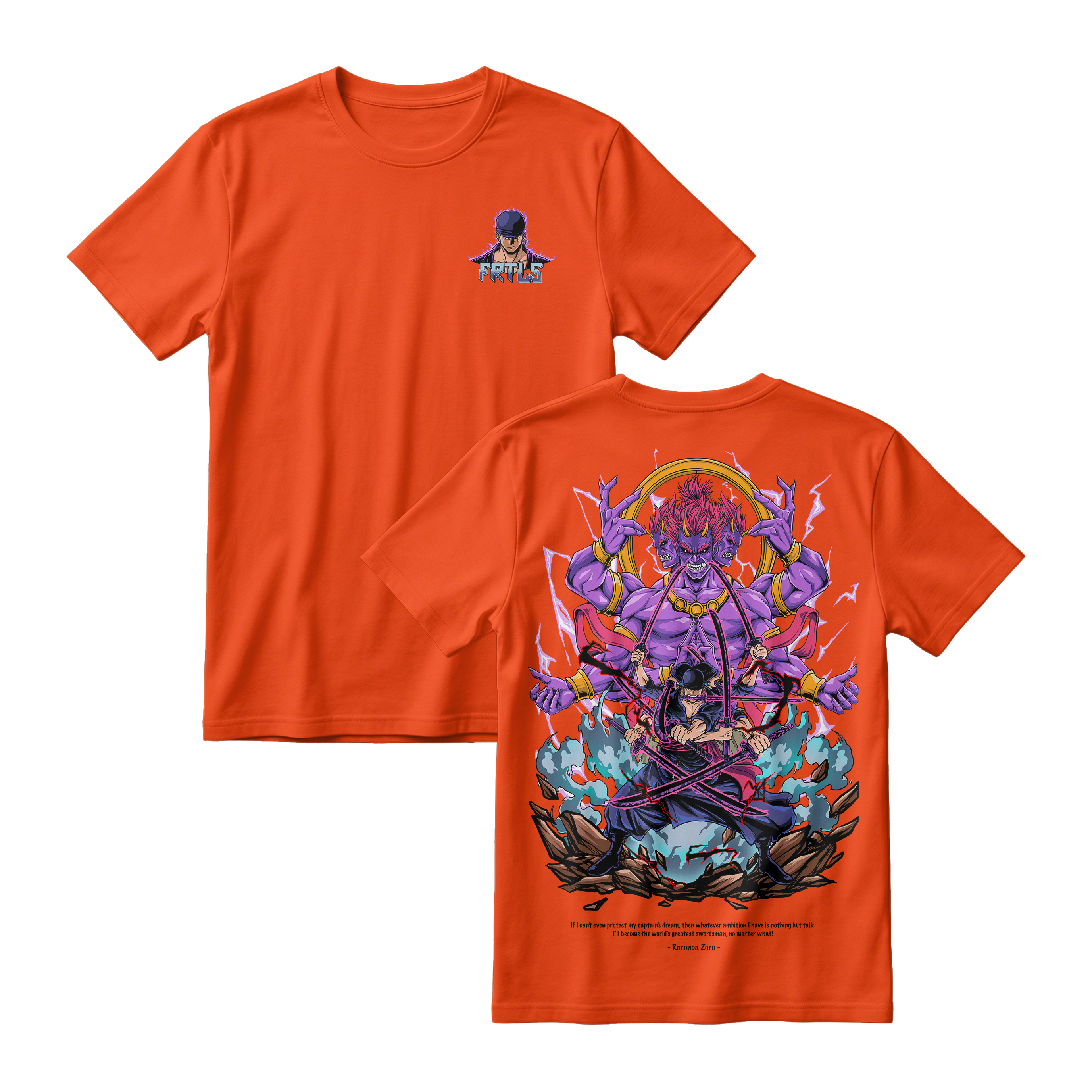 Anime One Piece Roronoa Zoro Short Sleeve Tee - TIGER