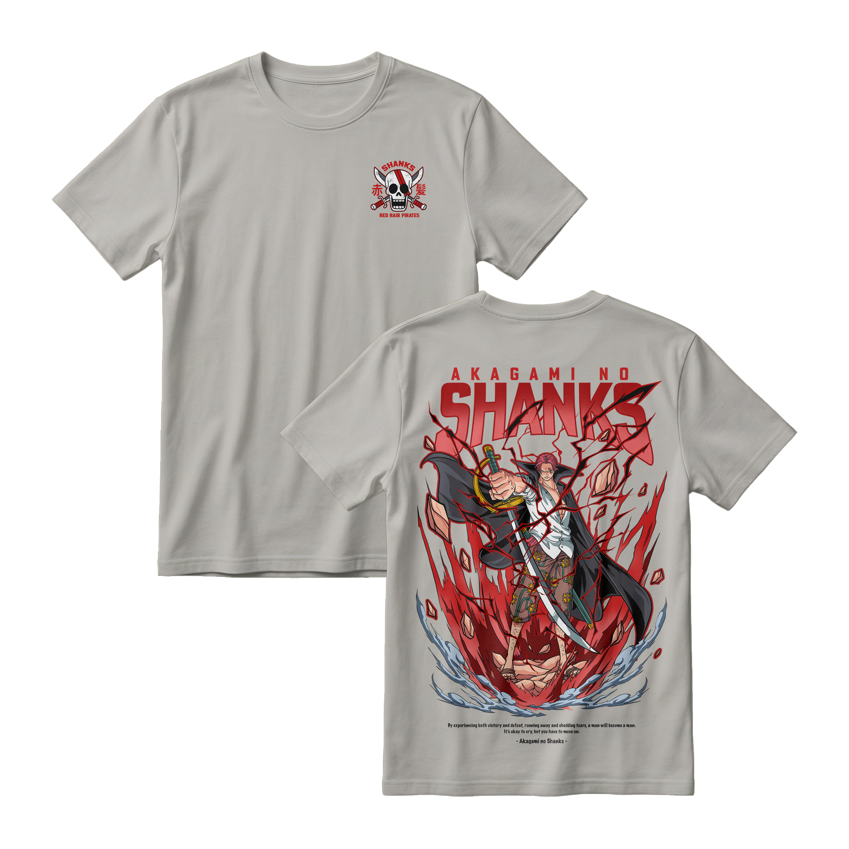 Anime One Piece Akagami no Shanks Short Sleeve Tee - MISTY-71