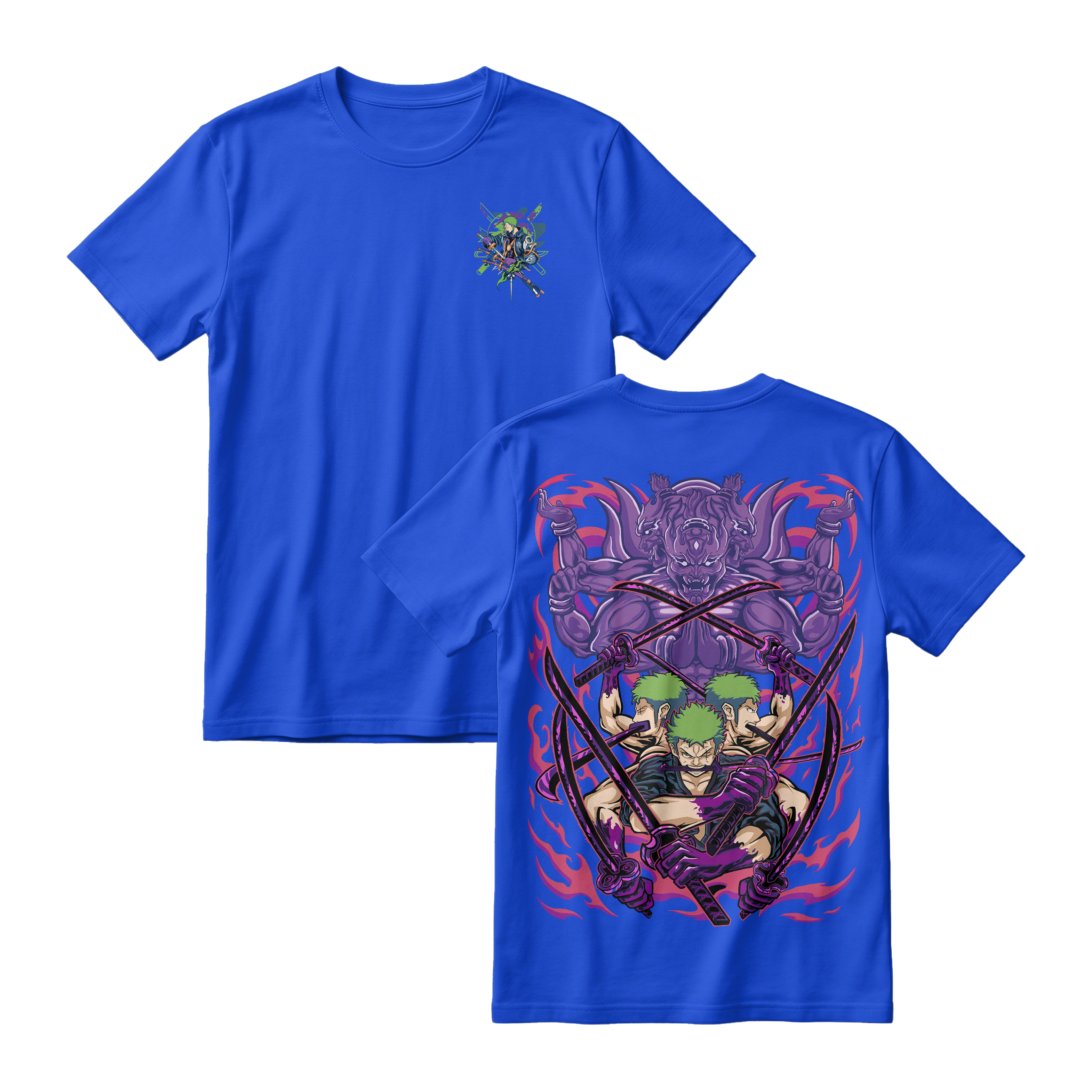 Anime One Piece Roronoa Zoro Short Sleeve Tee - BENHUR