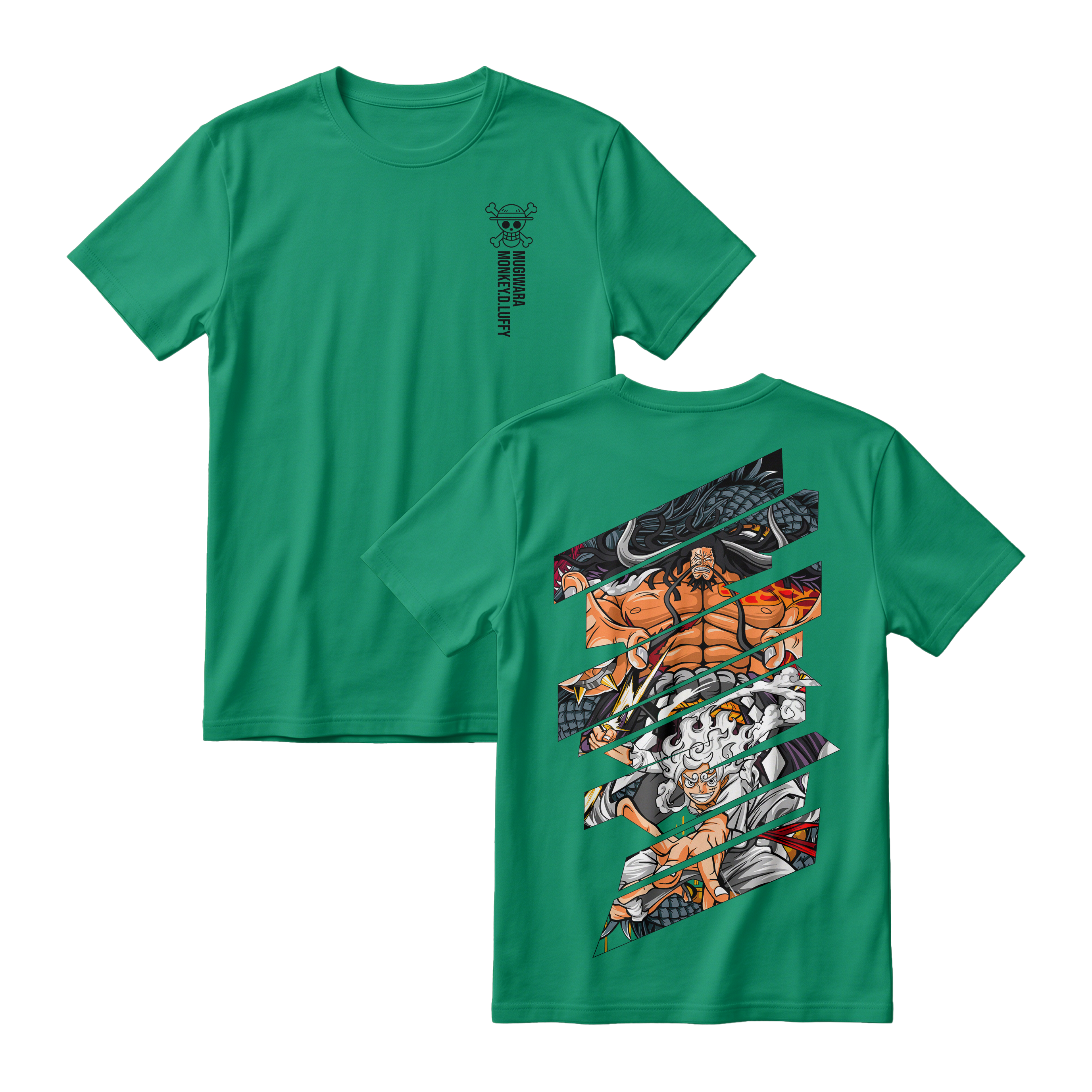 Anime One Piece Monkey D. Luffy Short Sleeve Tee - JADE