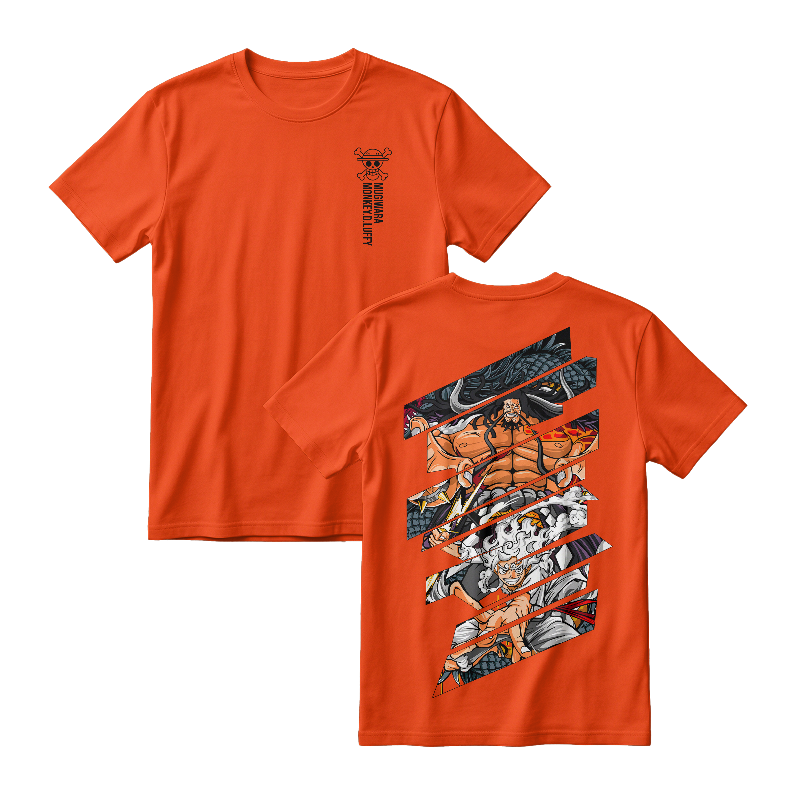 Anime One Piece Monkey D. Luffy Short Sleeve Tee - TIGER