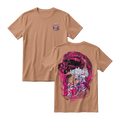 Anime One Piece Monkey D. Luffy Short Sleeve Tee - ALMOND