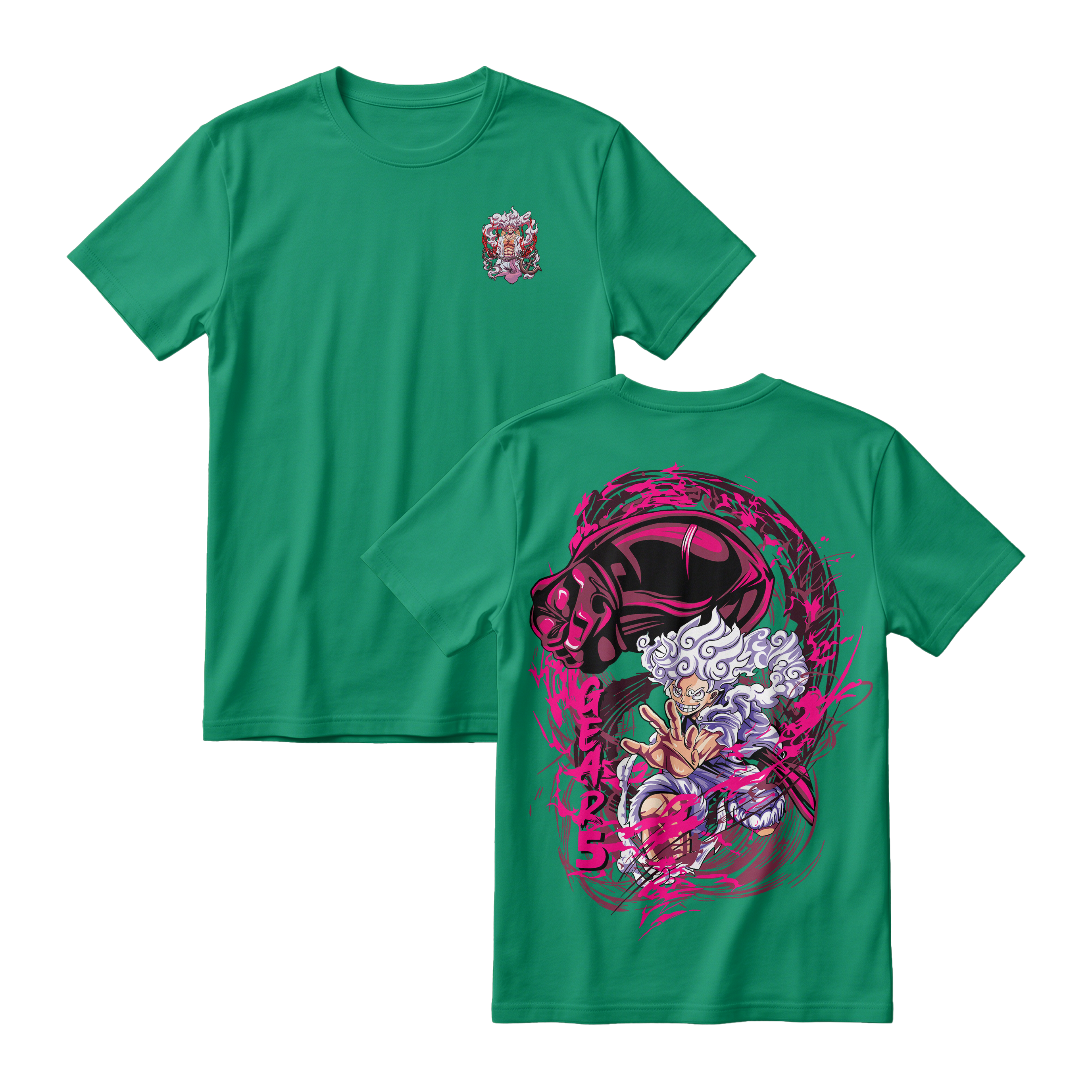 Anime One Piece Monkey D. Luffy Short Sleeve Tee - JADE