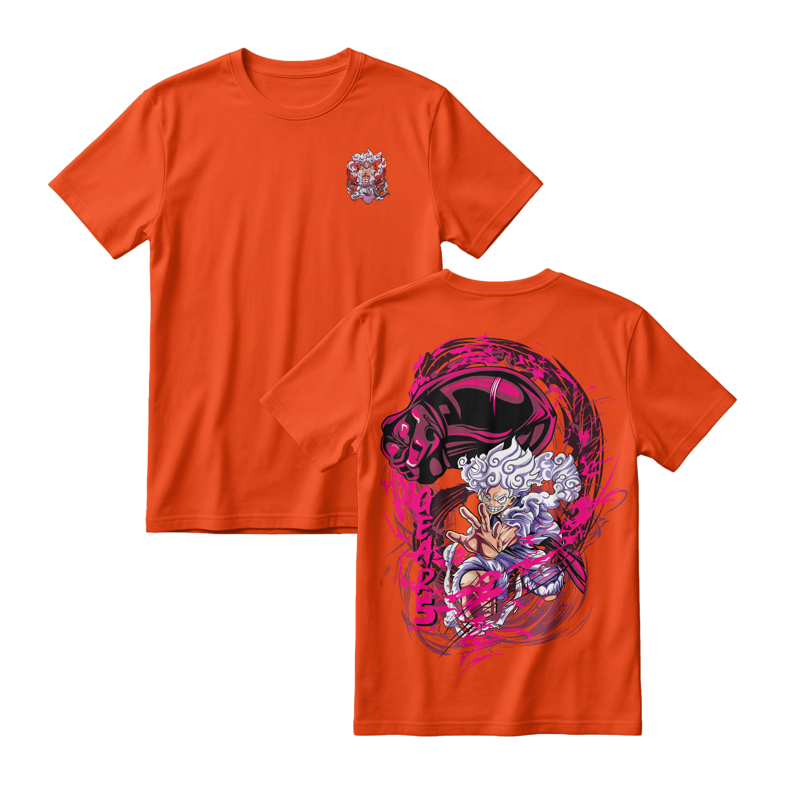 Anime One Piece Monkey D. Luffy Short Sleeve Tee - TIGER