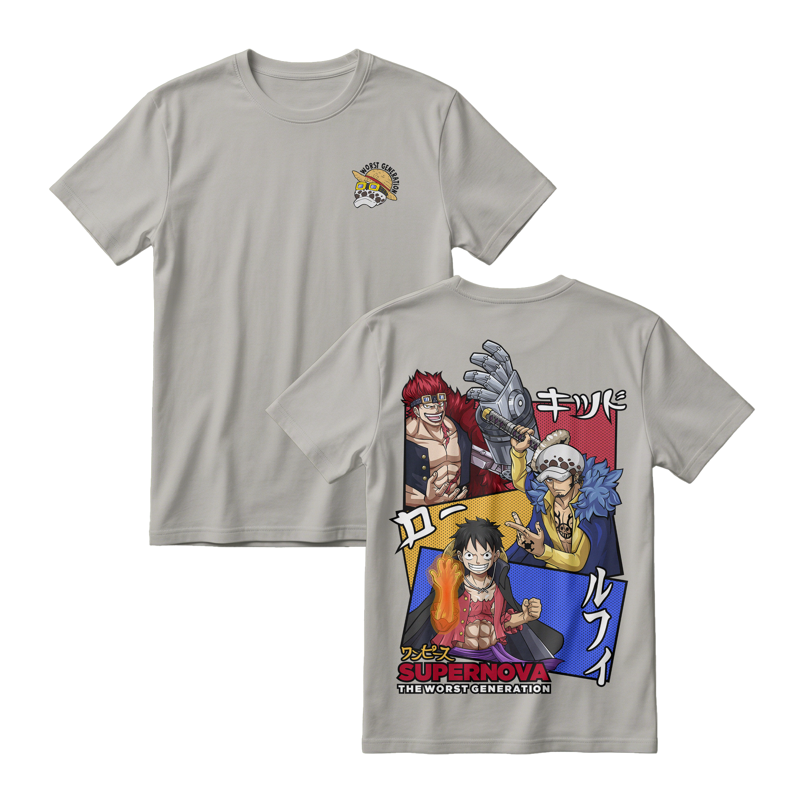 Anime One Piece Supernova The Worst Generation Short Sleeve Tee - MISTY-71