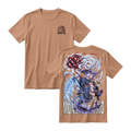 Anime One Piece Monster Trio Short Sleeve Tee - ALMOND